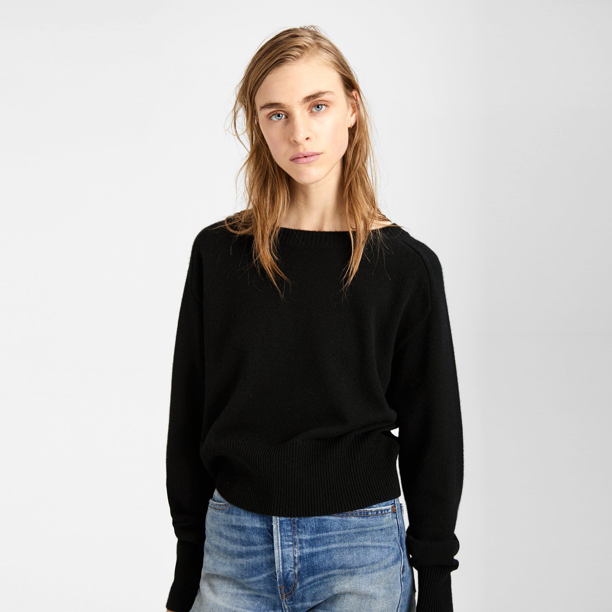 Cashmere Relaxed Boat Pullover