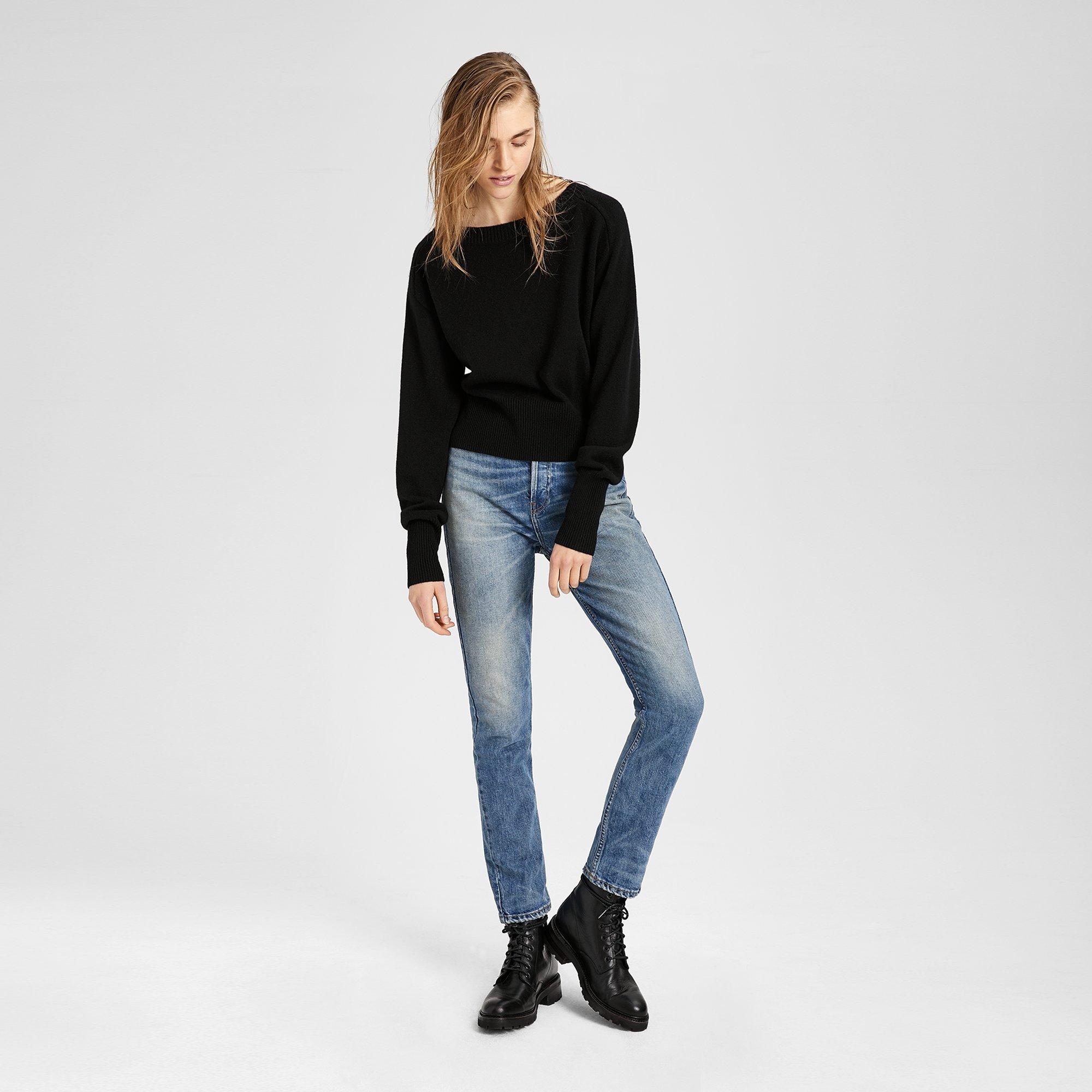 Cashmere Relaxed Boat Pullover