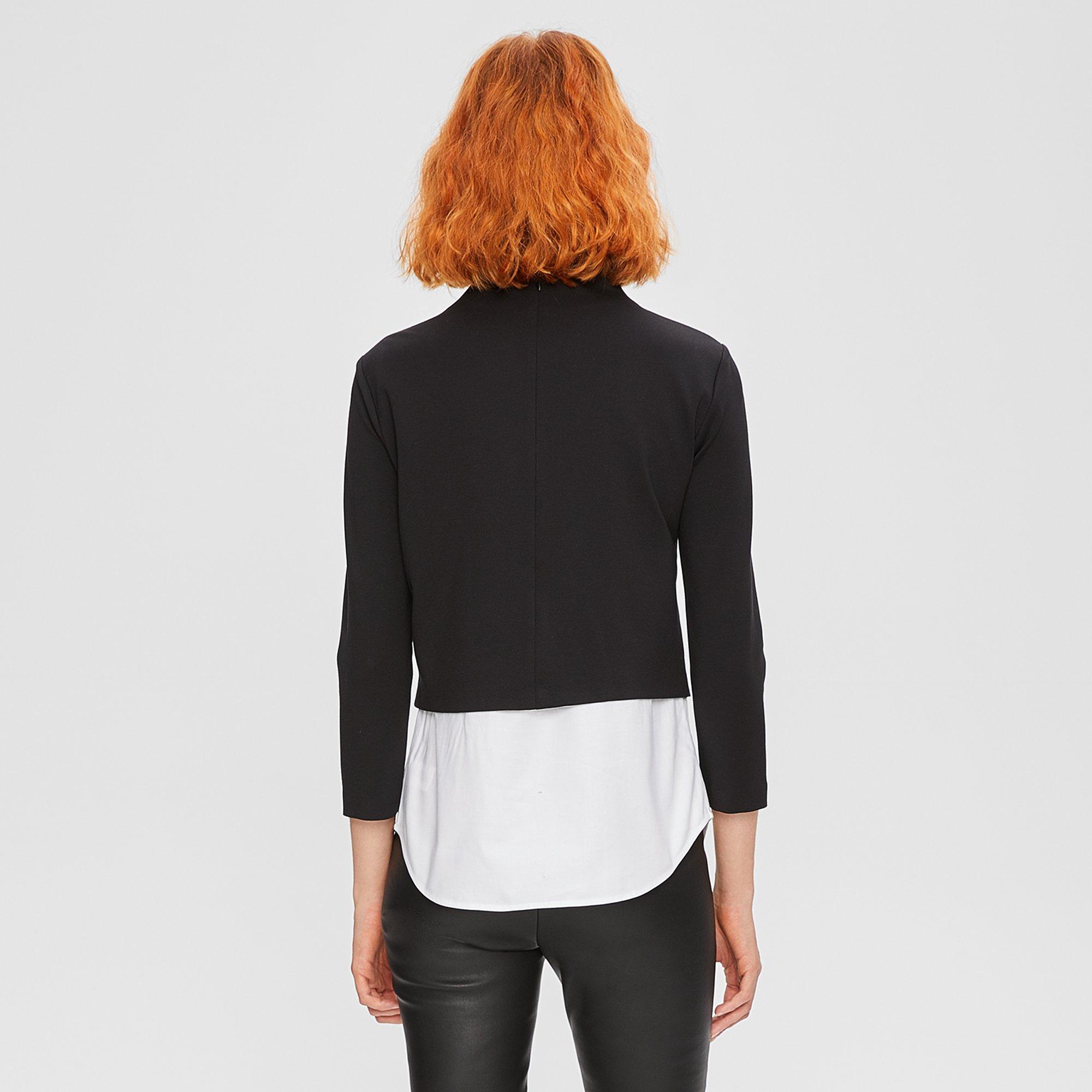 Stretch Ponte Combo Top
