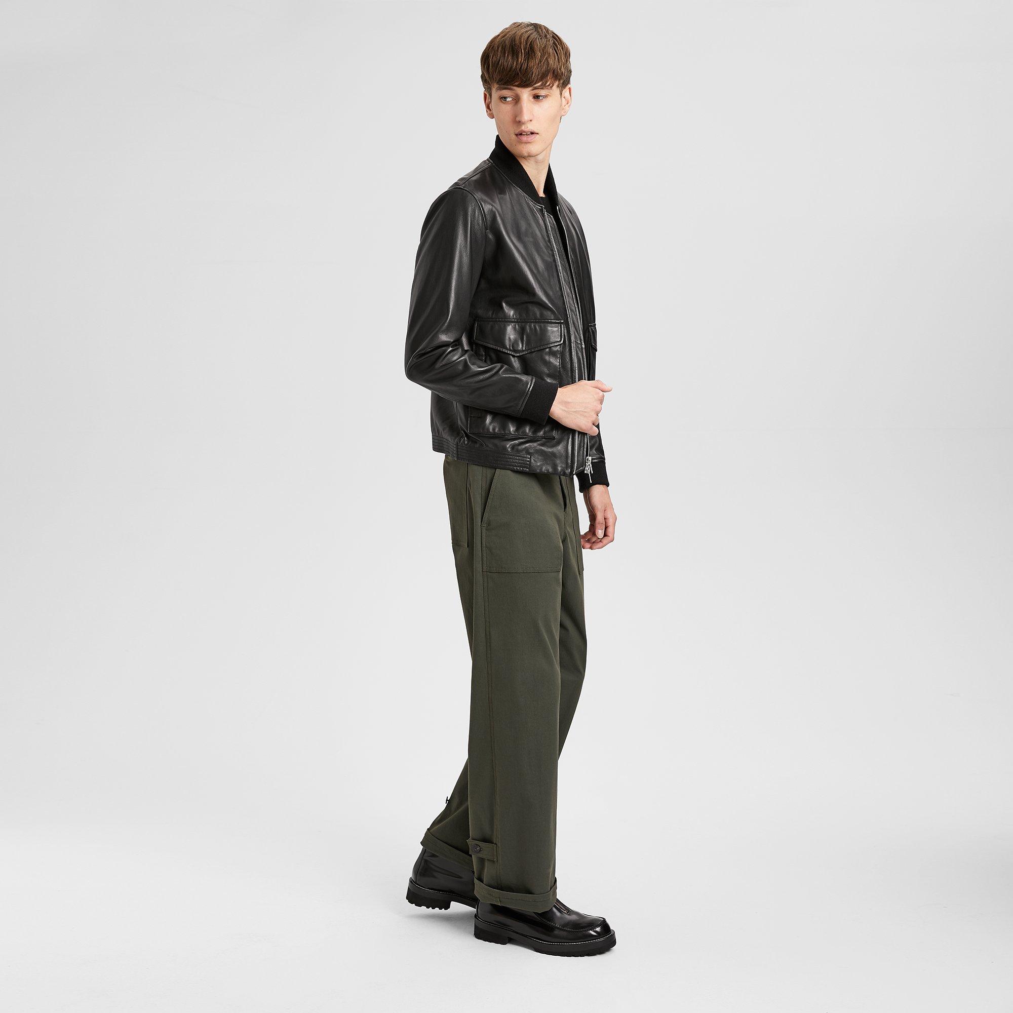 Leather Bomber Jacket