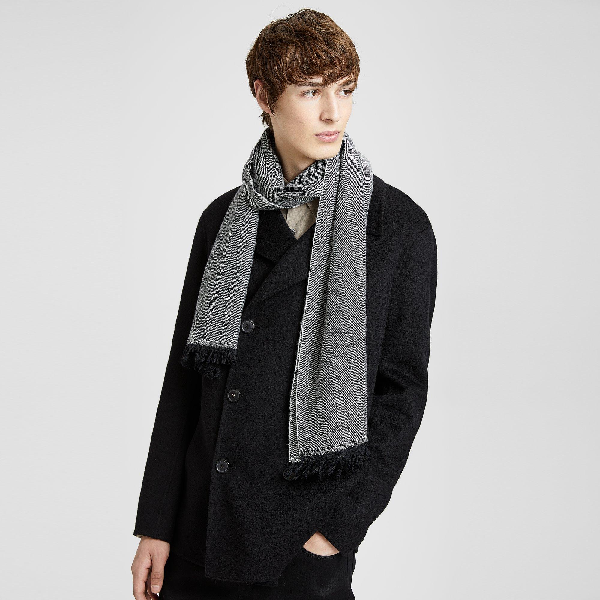Wool Herringbone Scarf