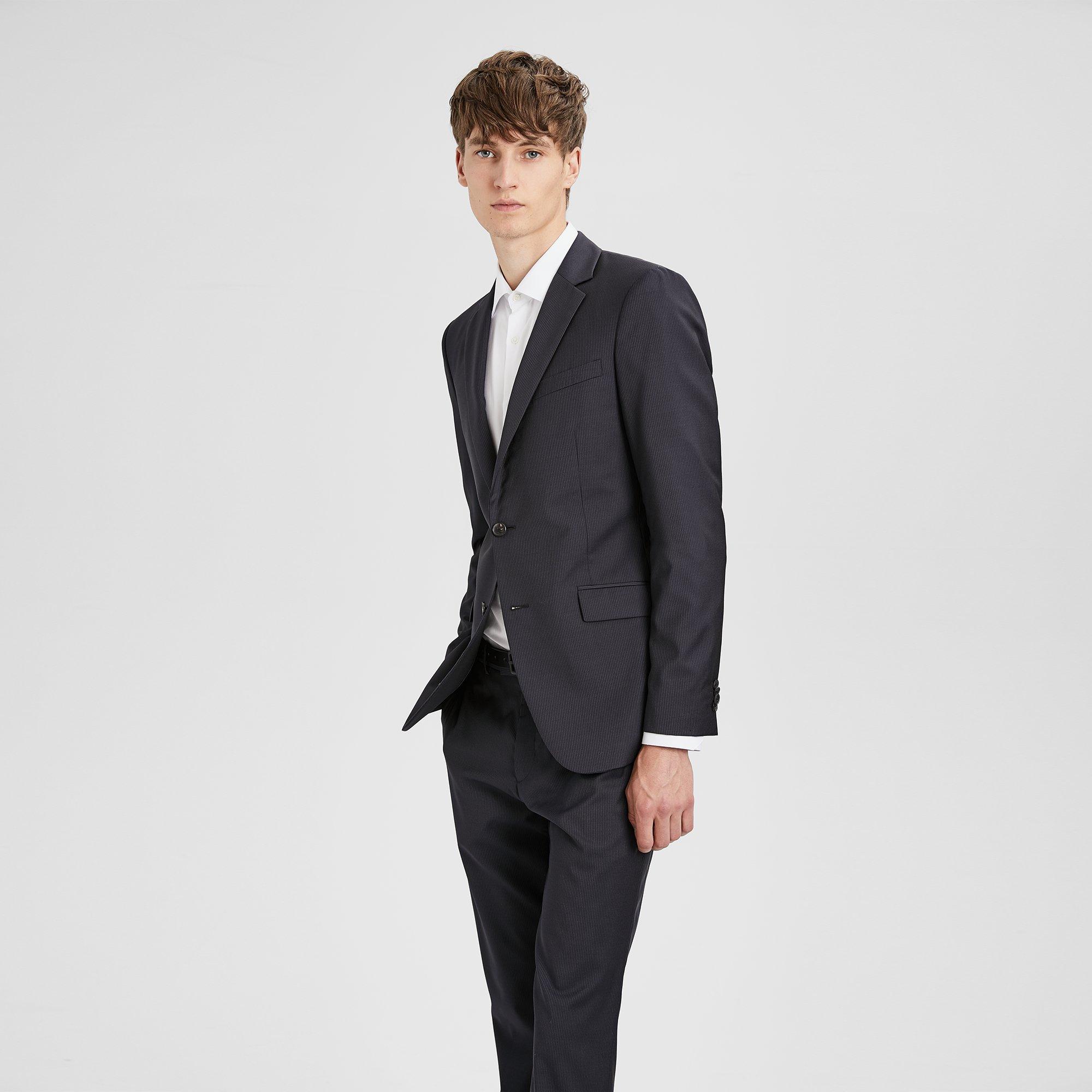 Wool Pinstripe Malcolm Jacket