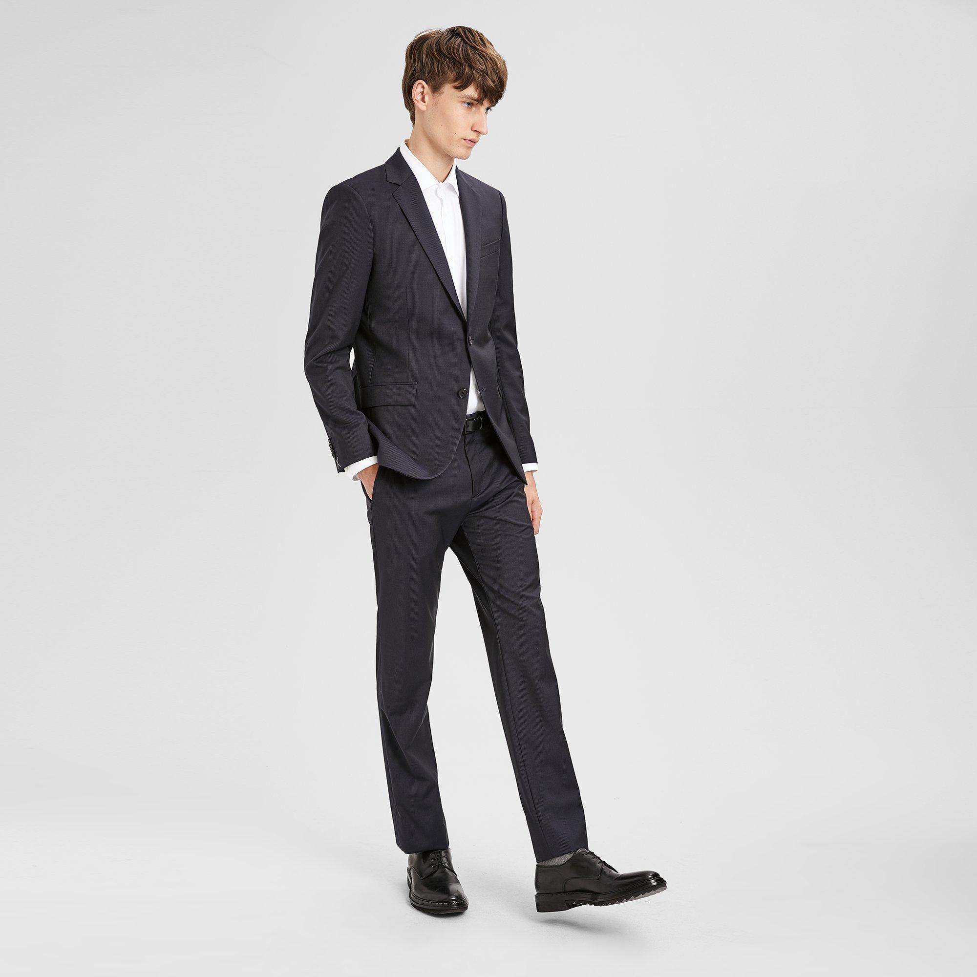 Wool Pinstripe Malcolm Jacket