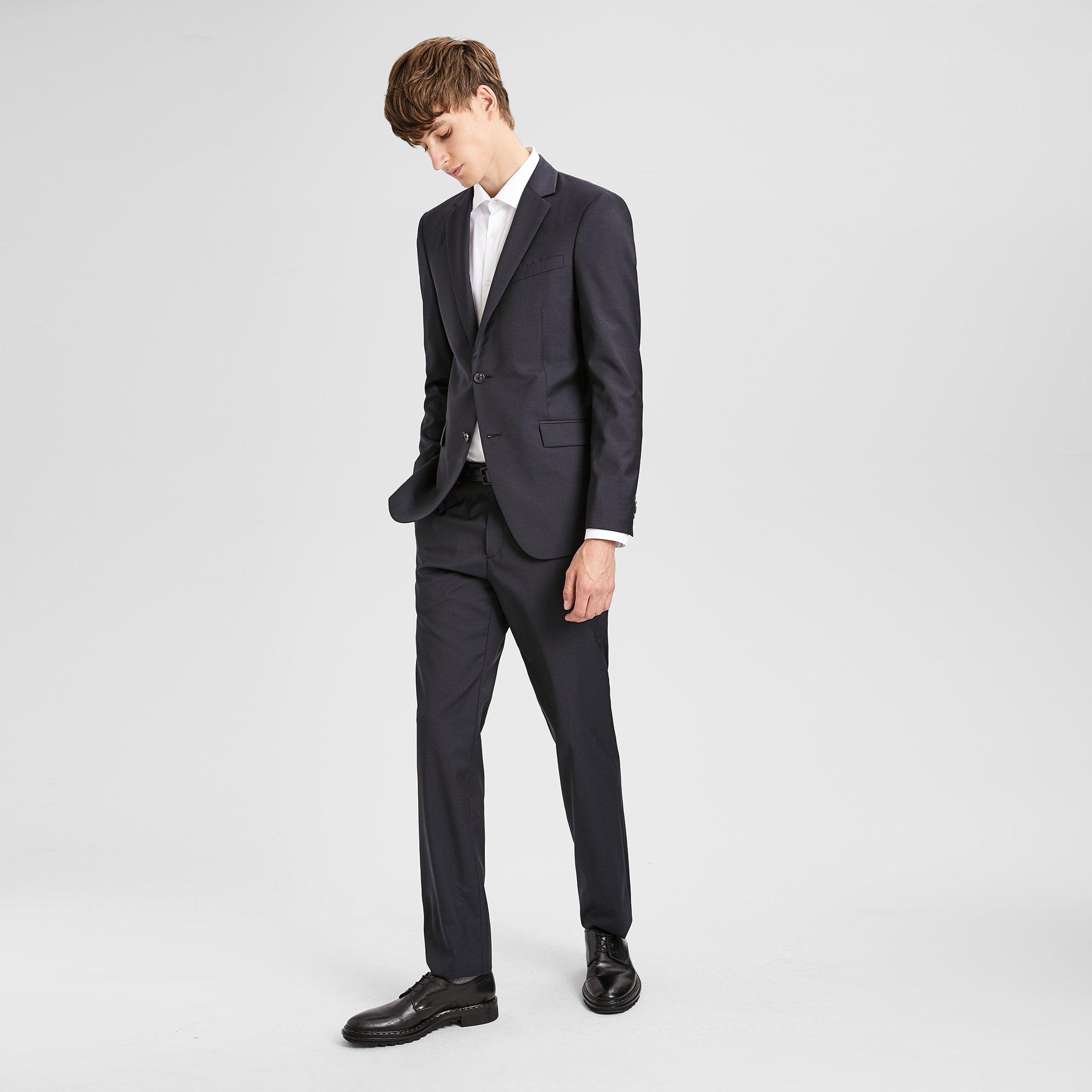 Wool Pinstripe Malcolm Jacket