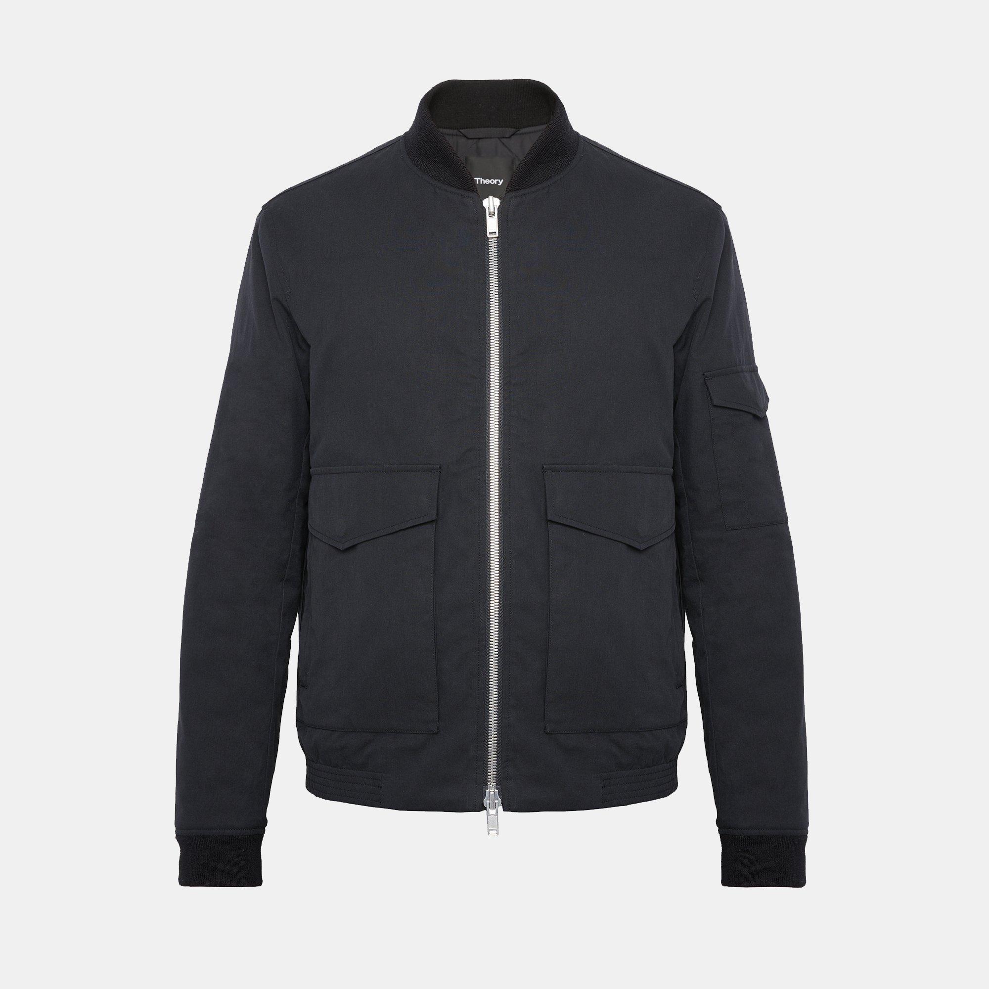Cotton Canvas Bomber Jacket