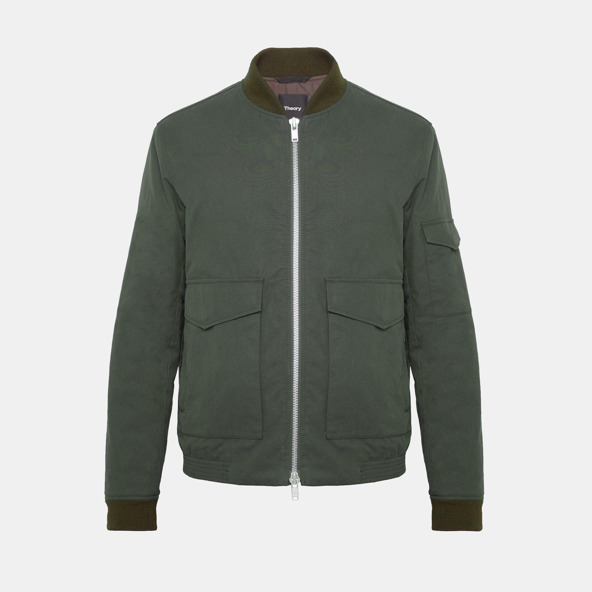 Cotton Canvas Bomber Jacket
