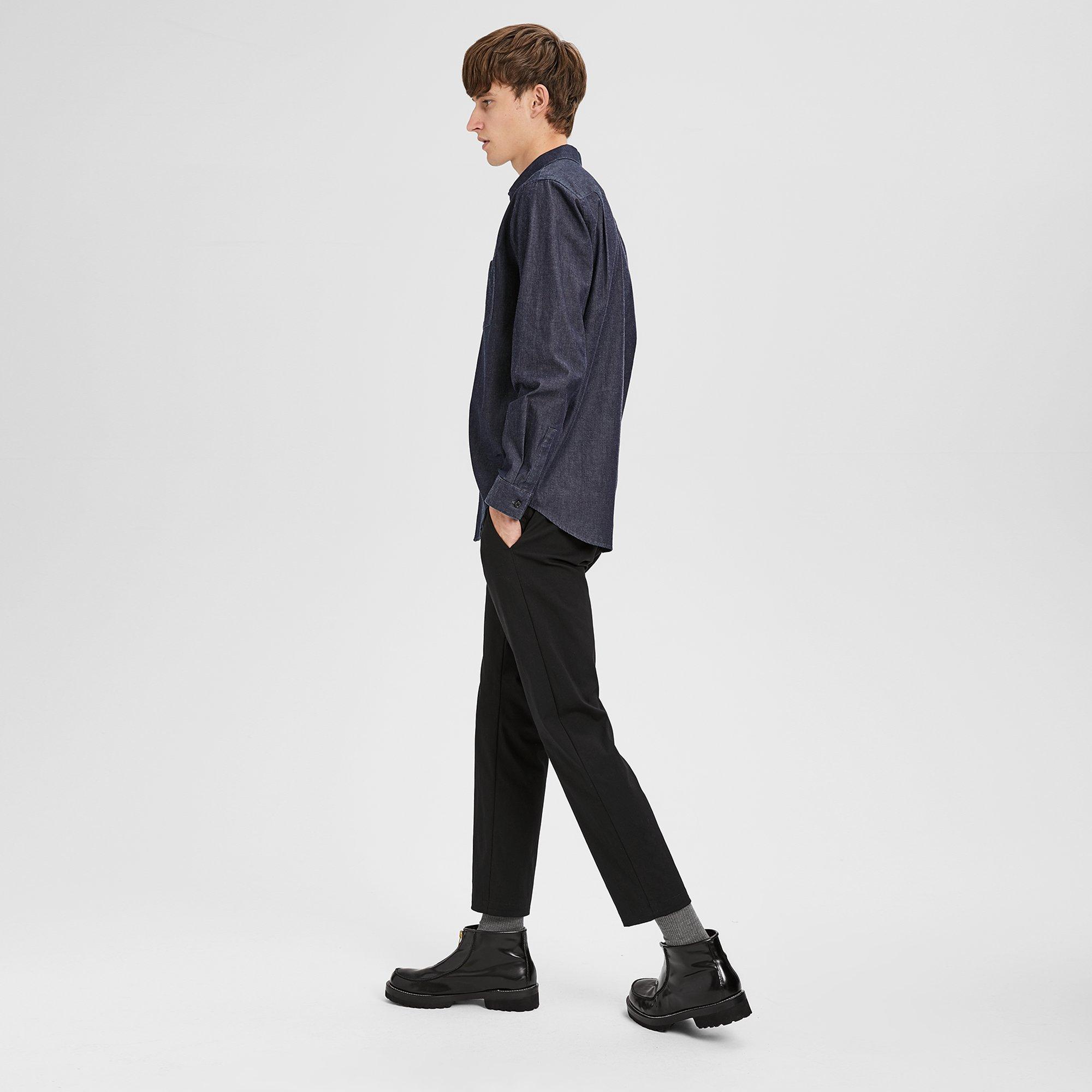 Relaxed Indigo Cotton Shirt