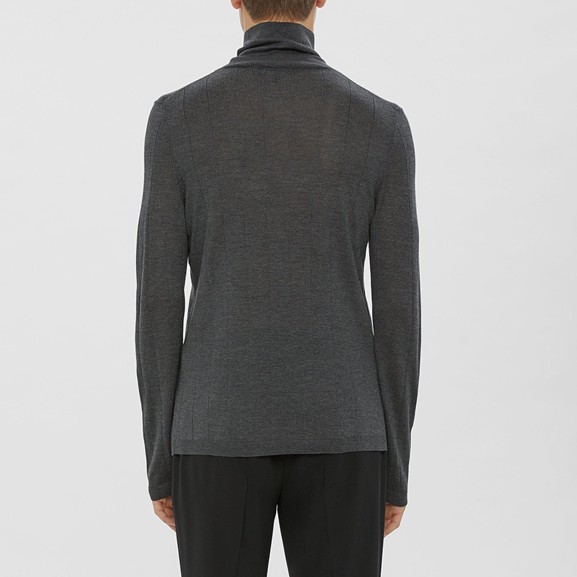 Silk-Cashmere Ribbed Turtleneck