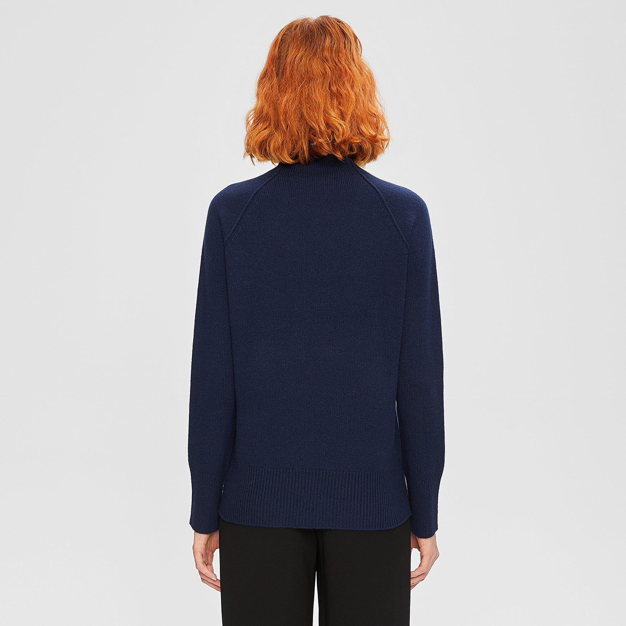 Cashmere Relaxed Roll-Edge Sweater