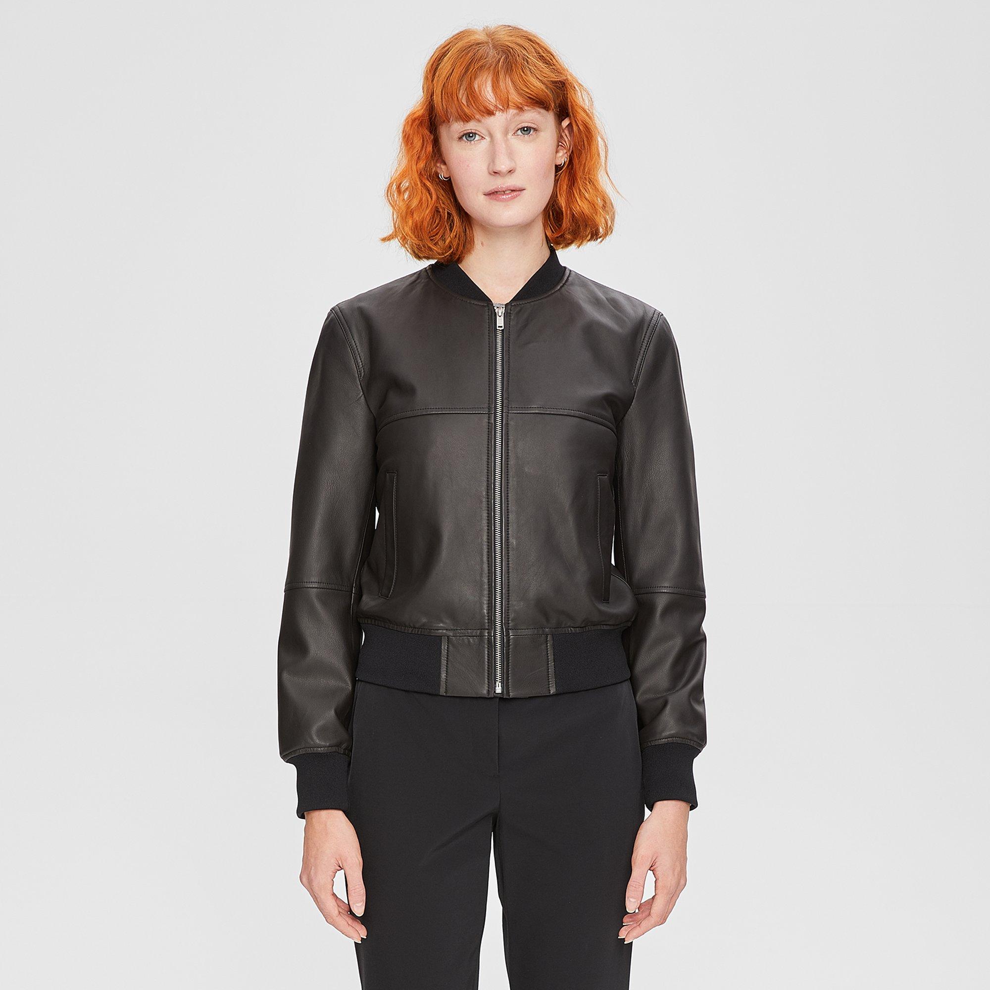 Leather Bomber Jacket