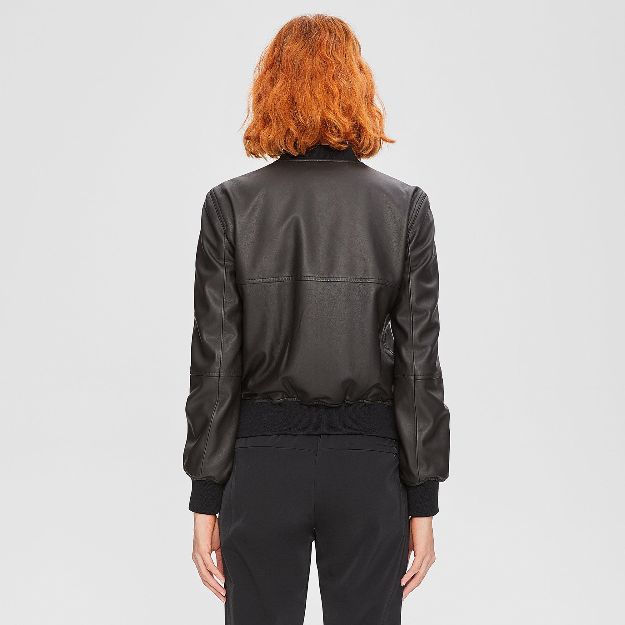 Leather Bomber Jacket