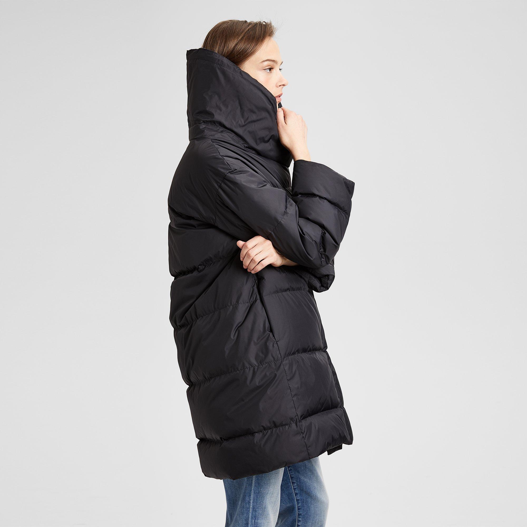 Off-The-Shoulder Long Puffer