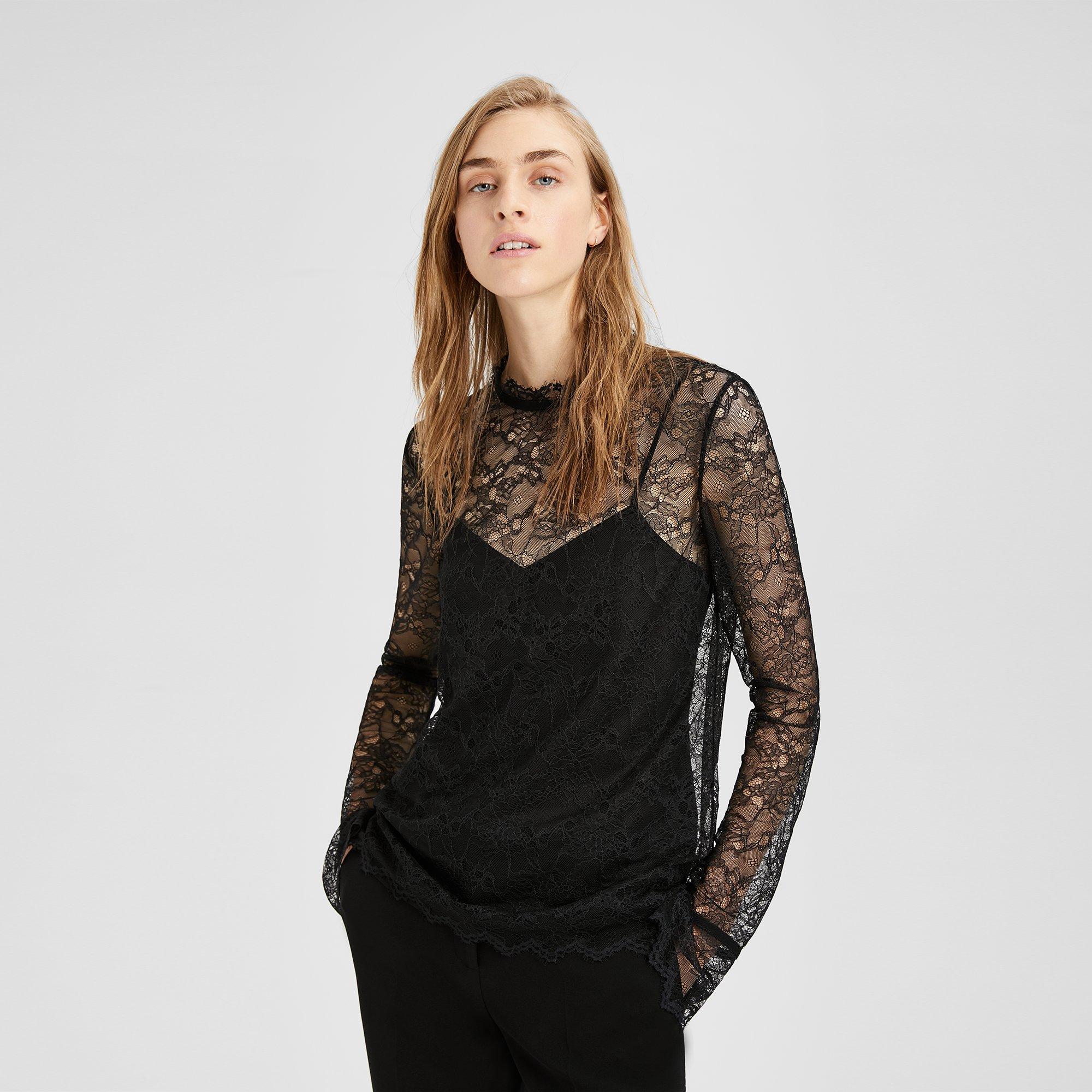 Scalloped Lace Top