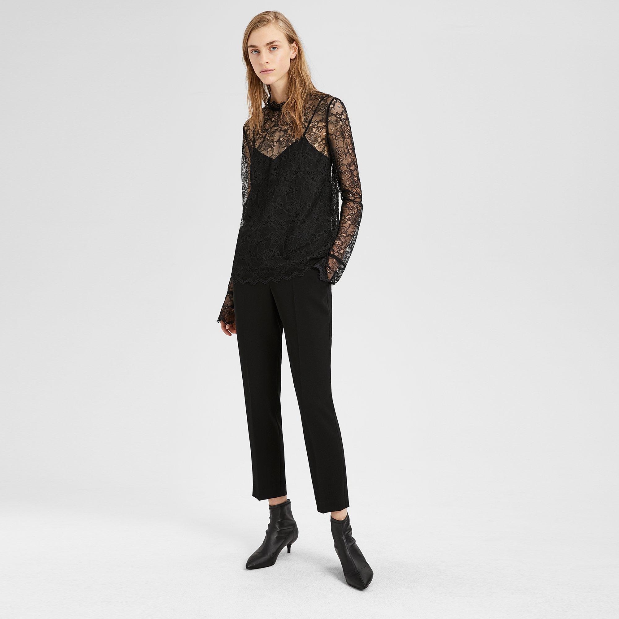 Scalloped Lace Top