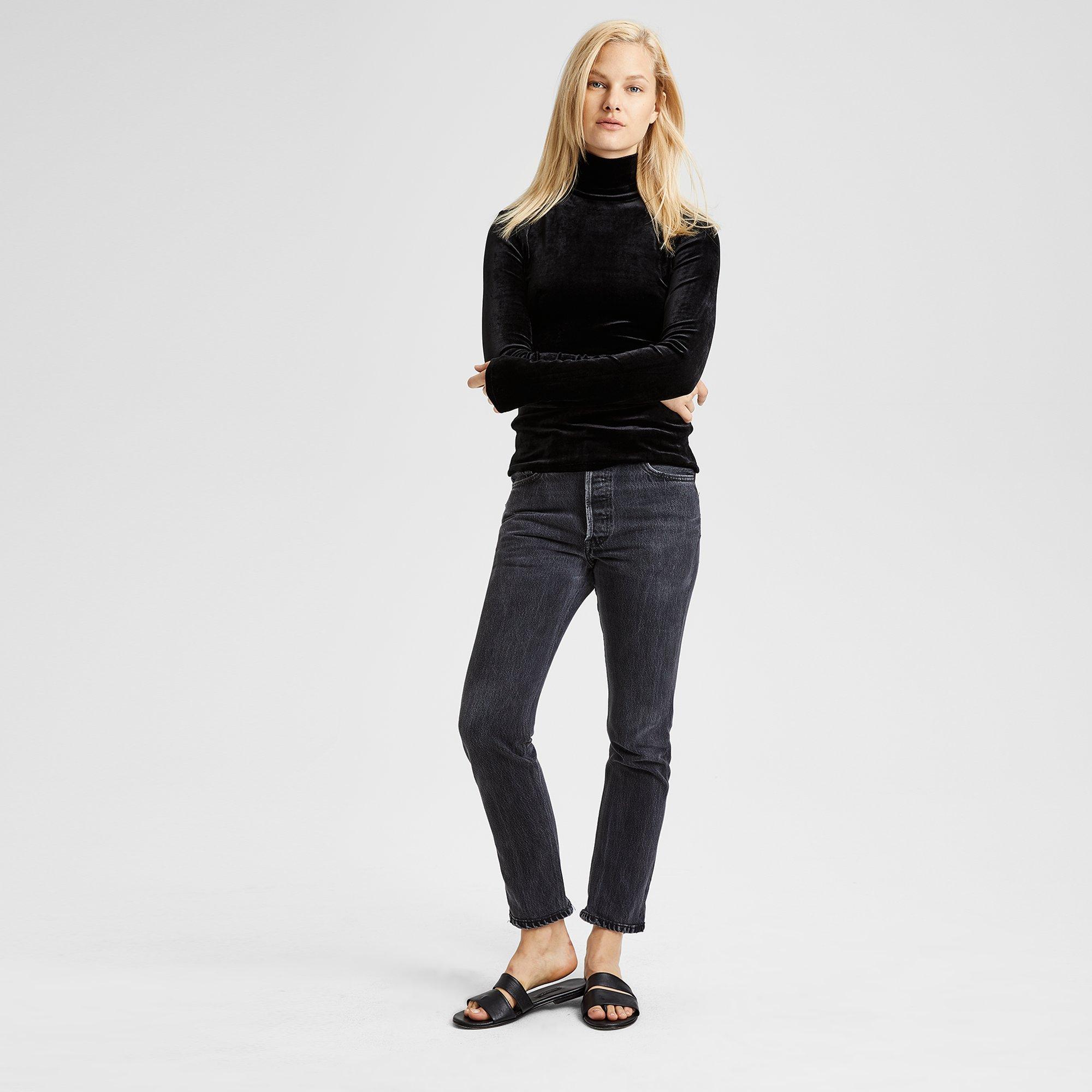 Velvet Turtleneck Top - Theory Official Site