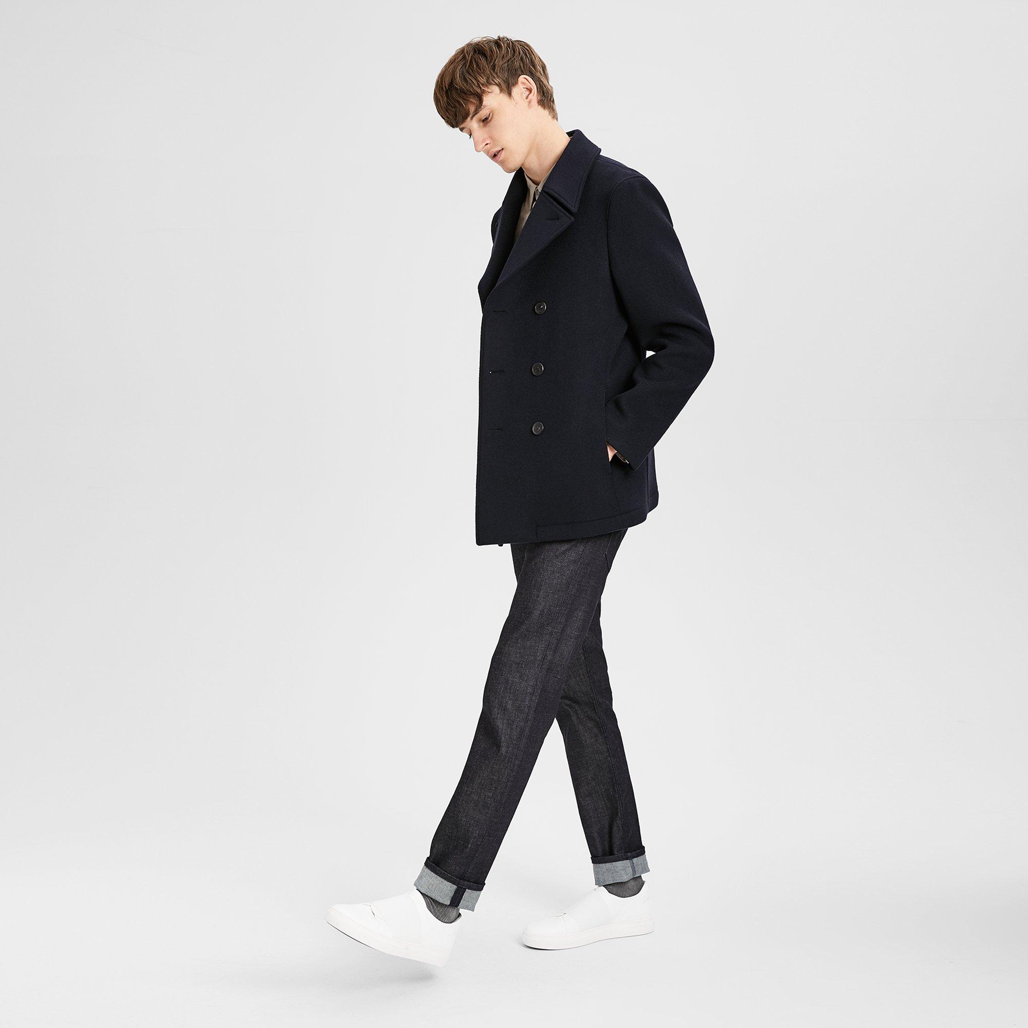 Wool Melton Peacoat