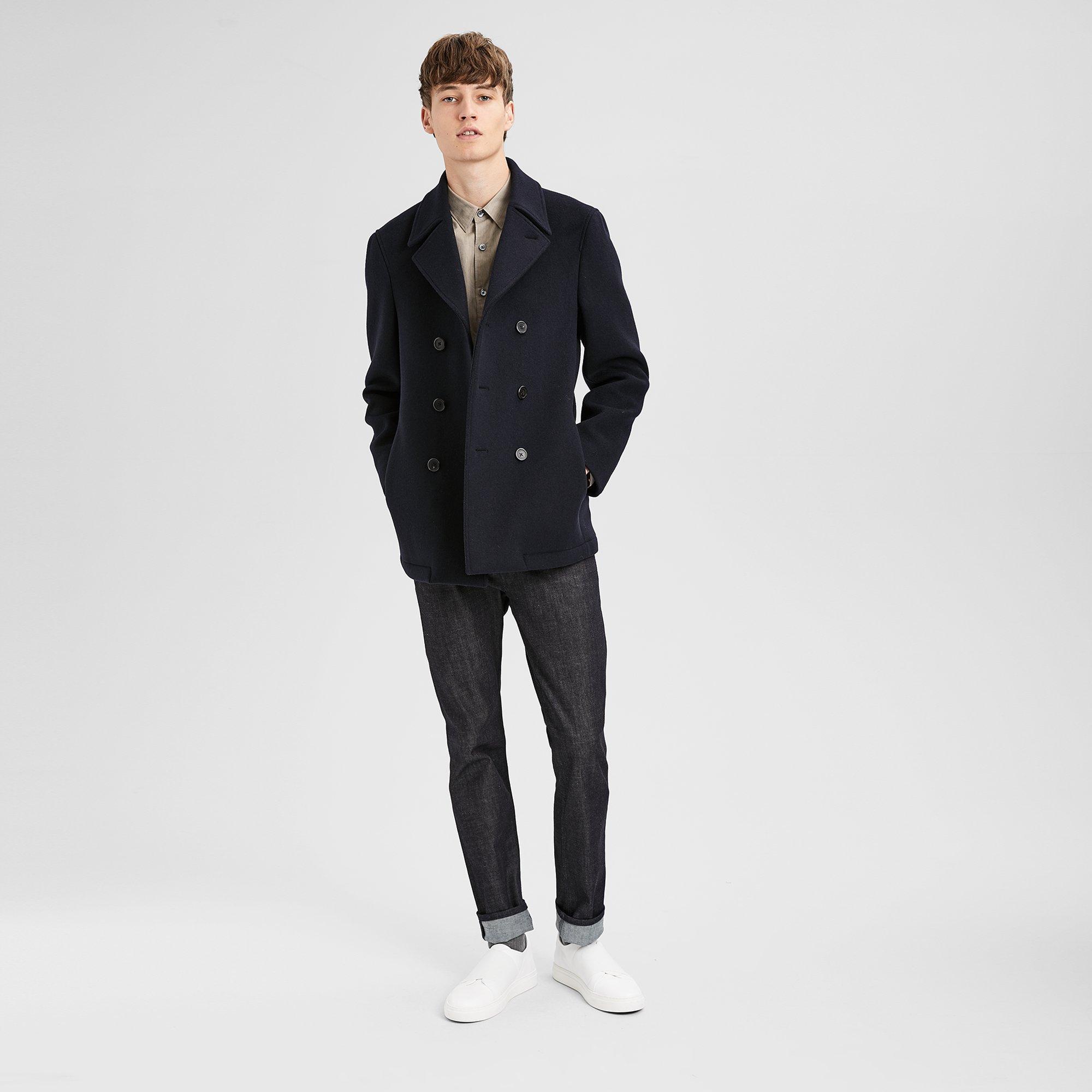 Wool Melton Peacoat
