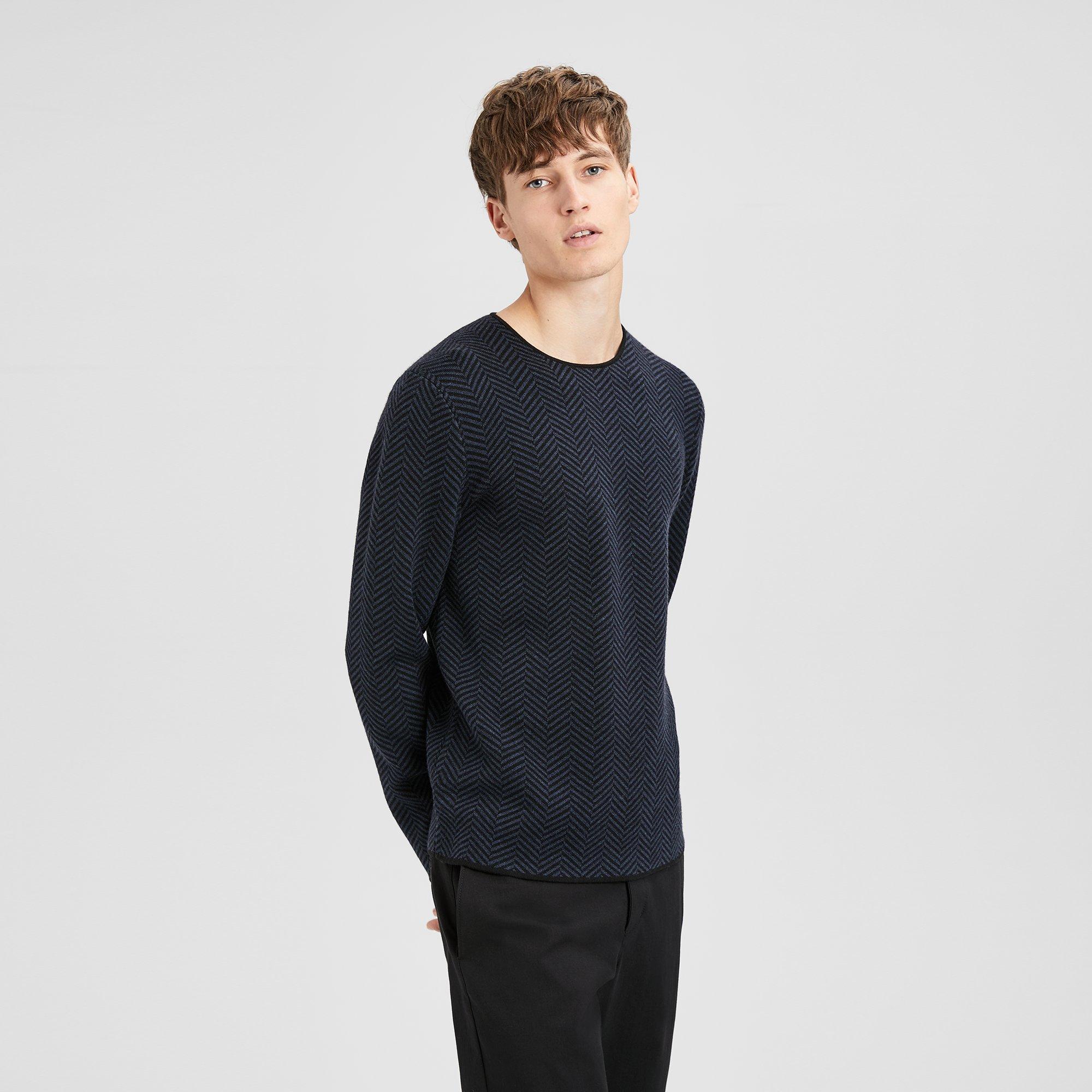Merino Wool Herringbone Sweater