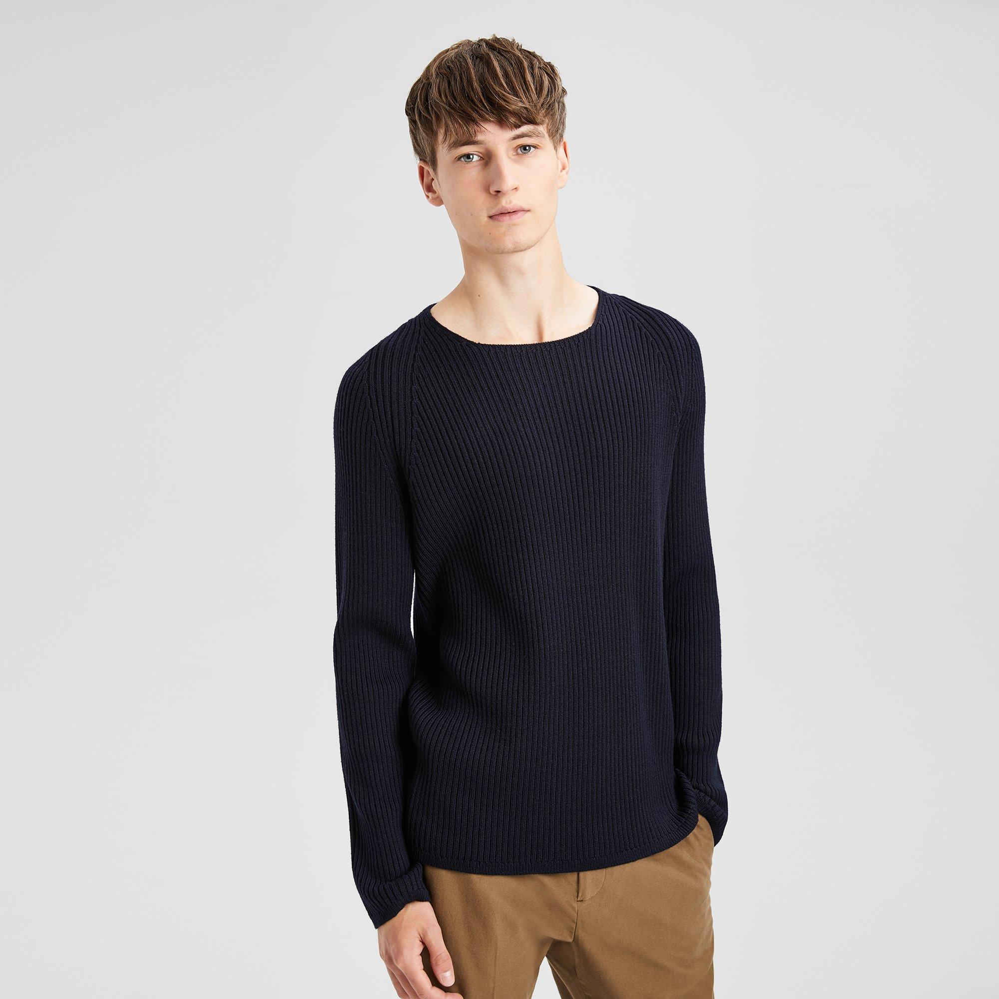 Theory Official Site | Wool Long-Sleeve Sweater Tee