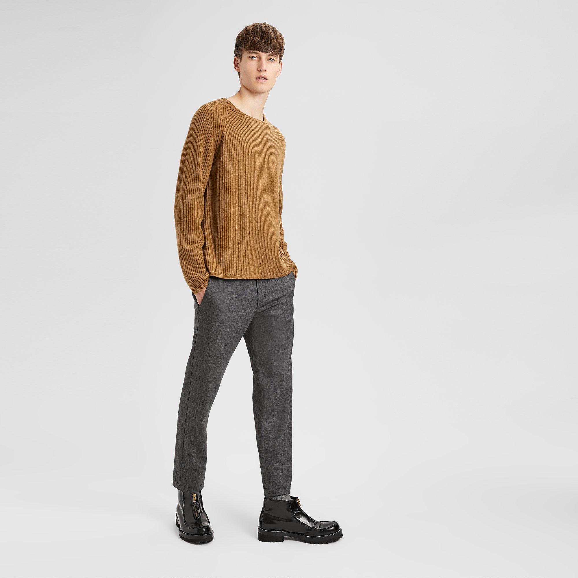 Wool Long-Sleeve Sweater Tee