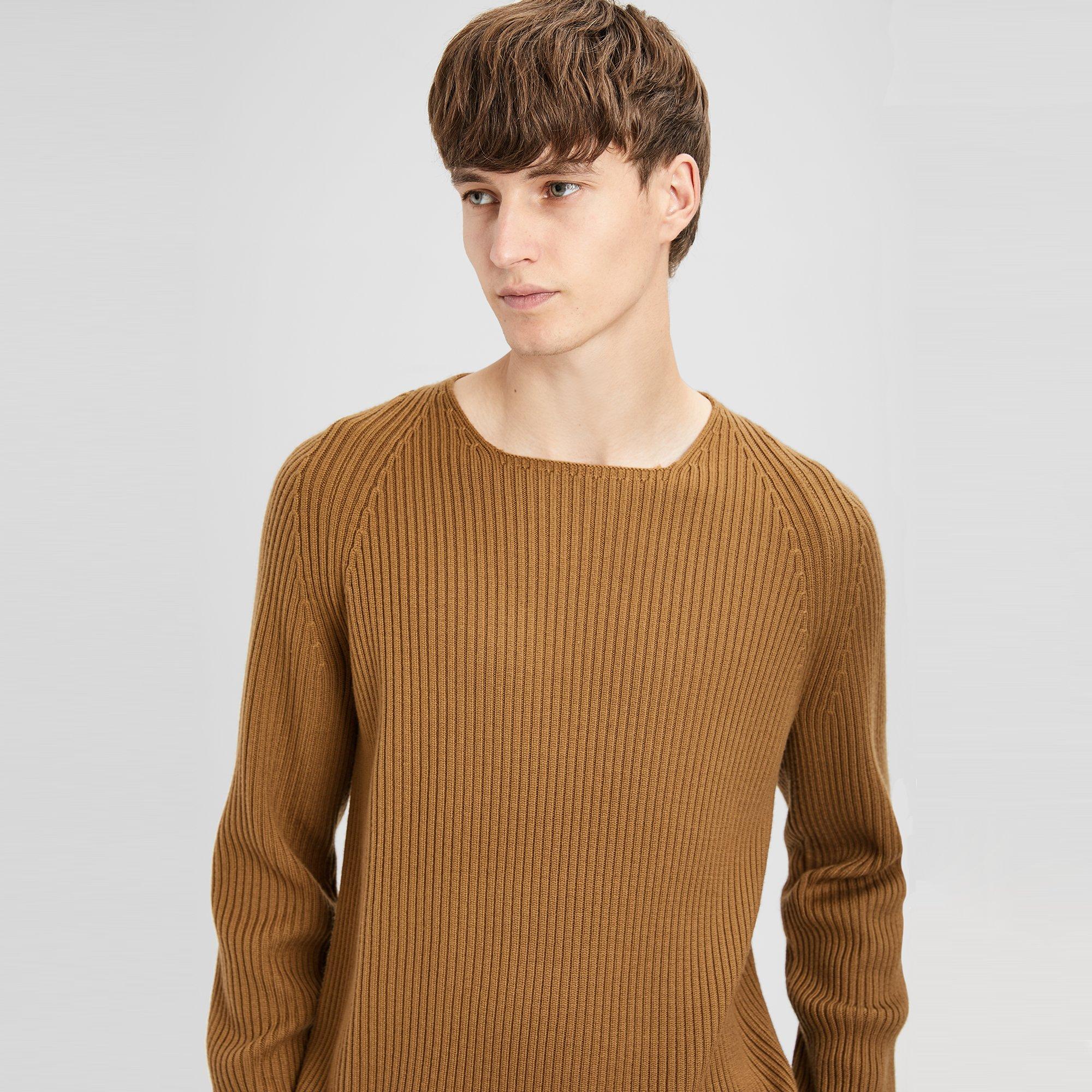 Wool Long-Sleeve Sweater Tee
