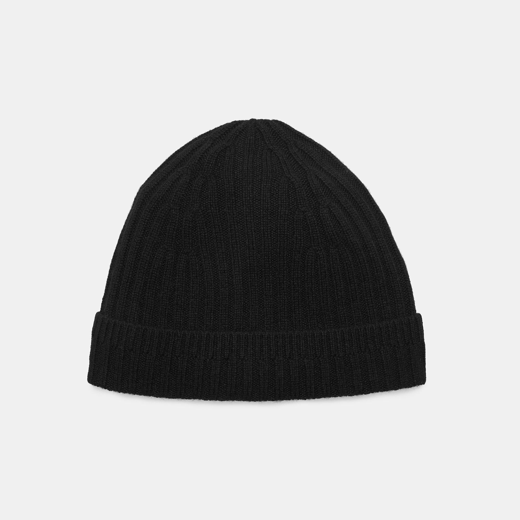 Cashmere Ribbed Beanie