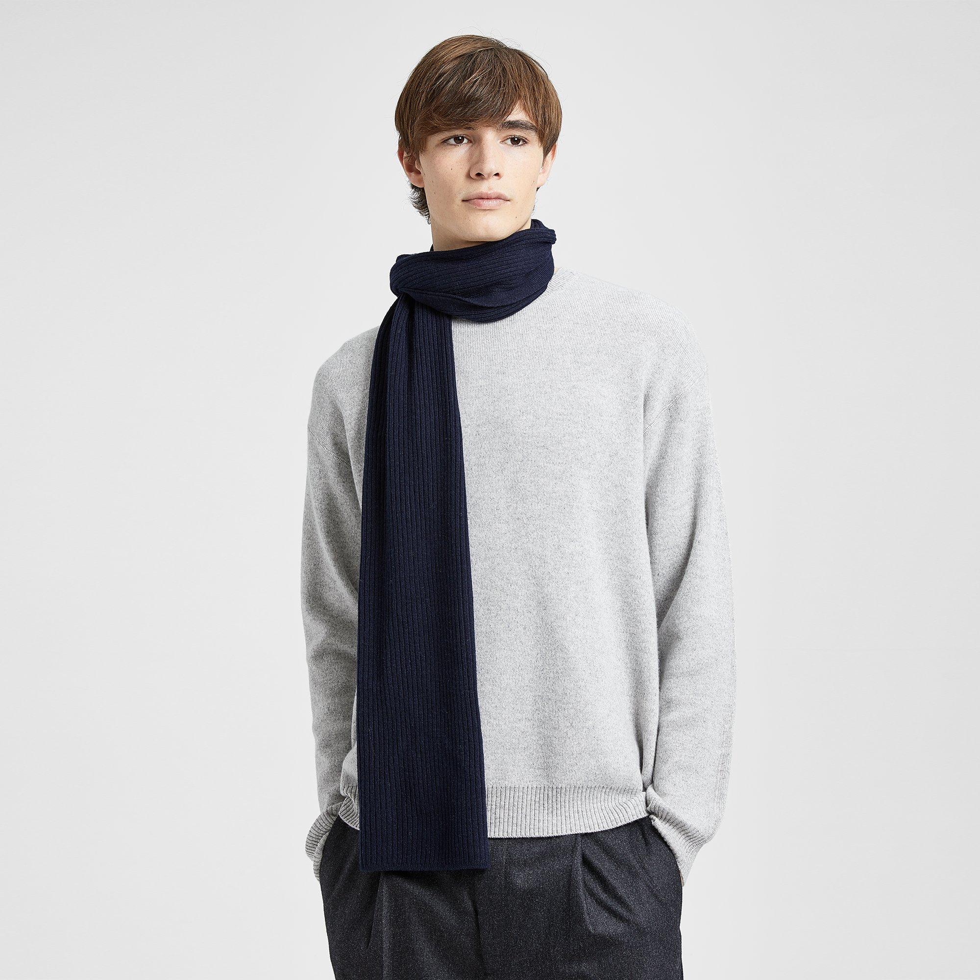 Cashmere Ribbed Scarf