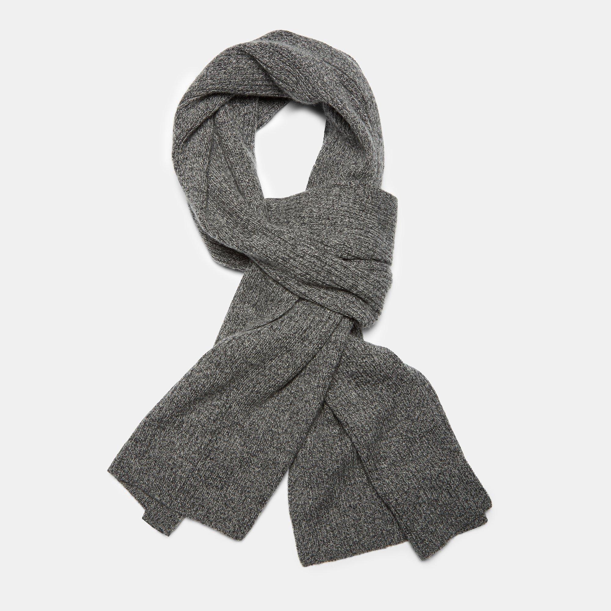 Cashmere Ribbed Scarf