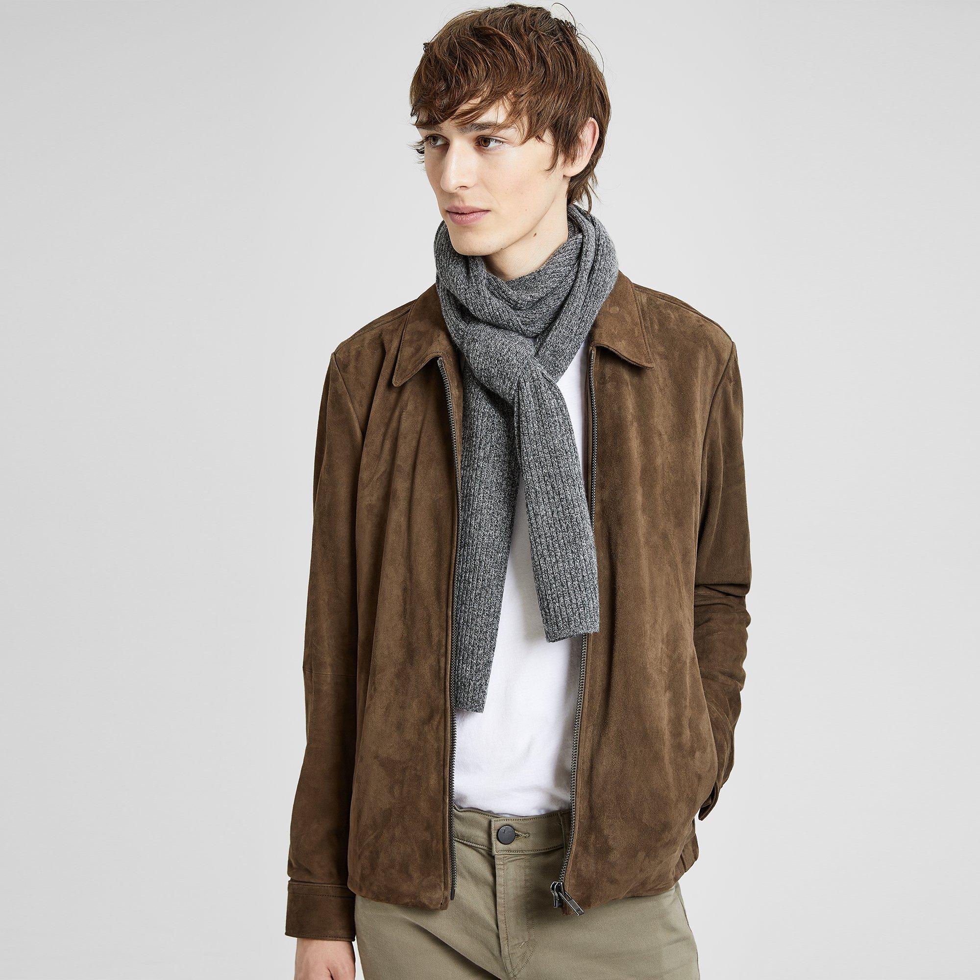 Cashmere Ribbed Scarf