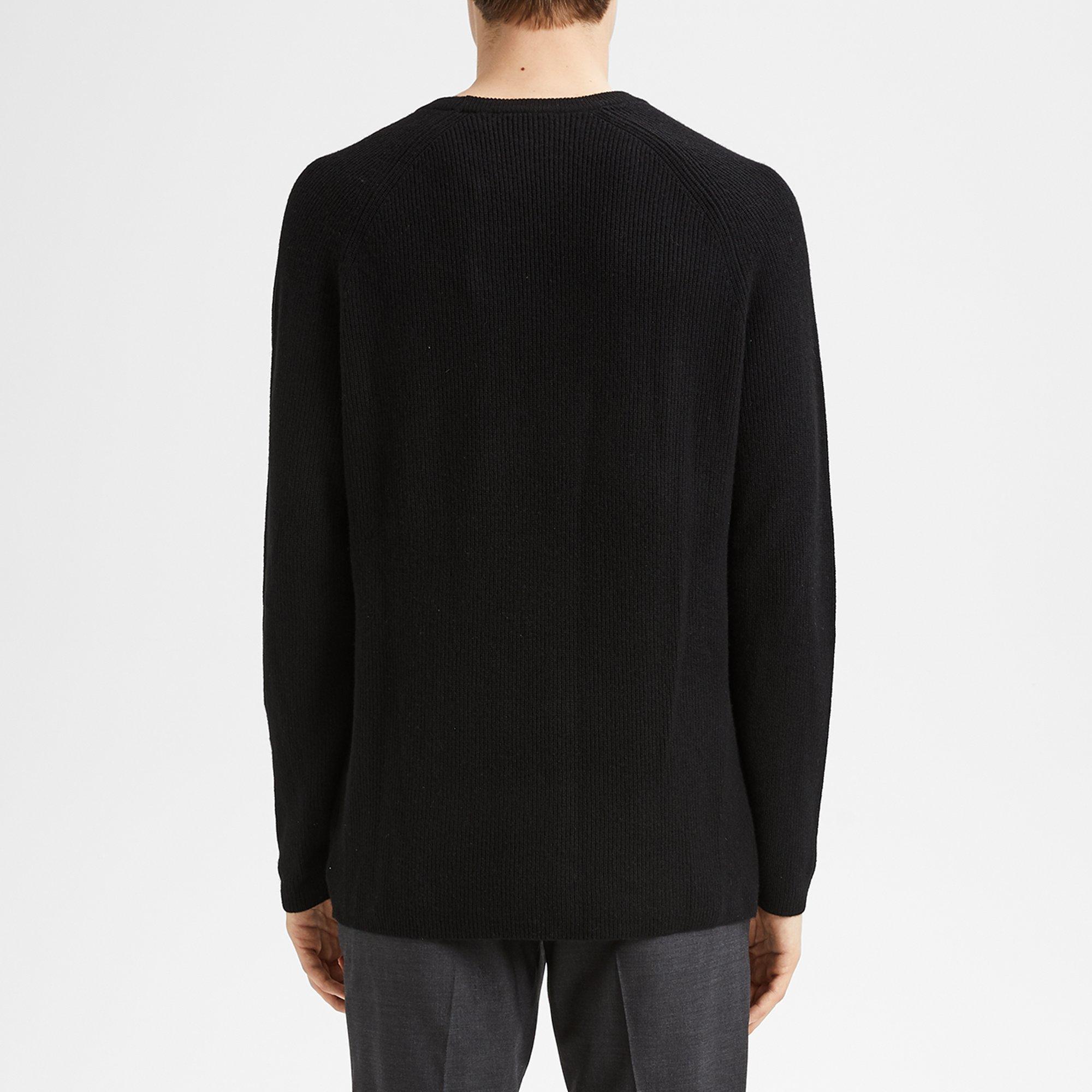 Cashmere Ribbed Raglan Sweater