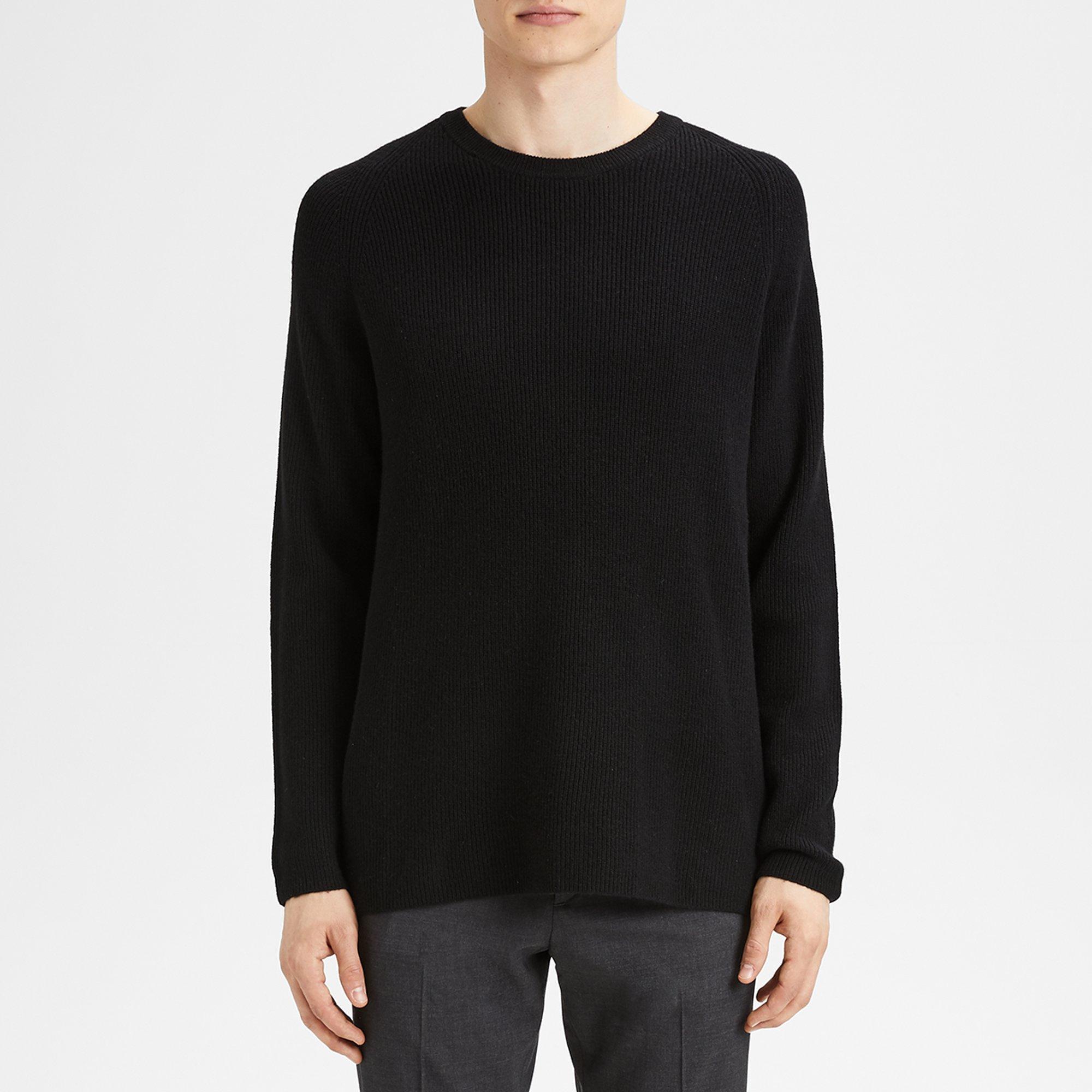 Cashmere Ribbed Raglan Sweater