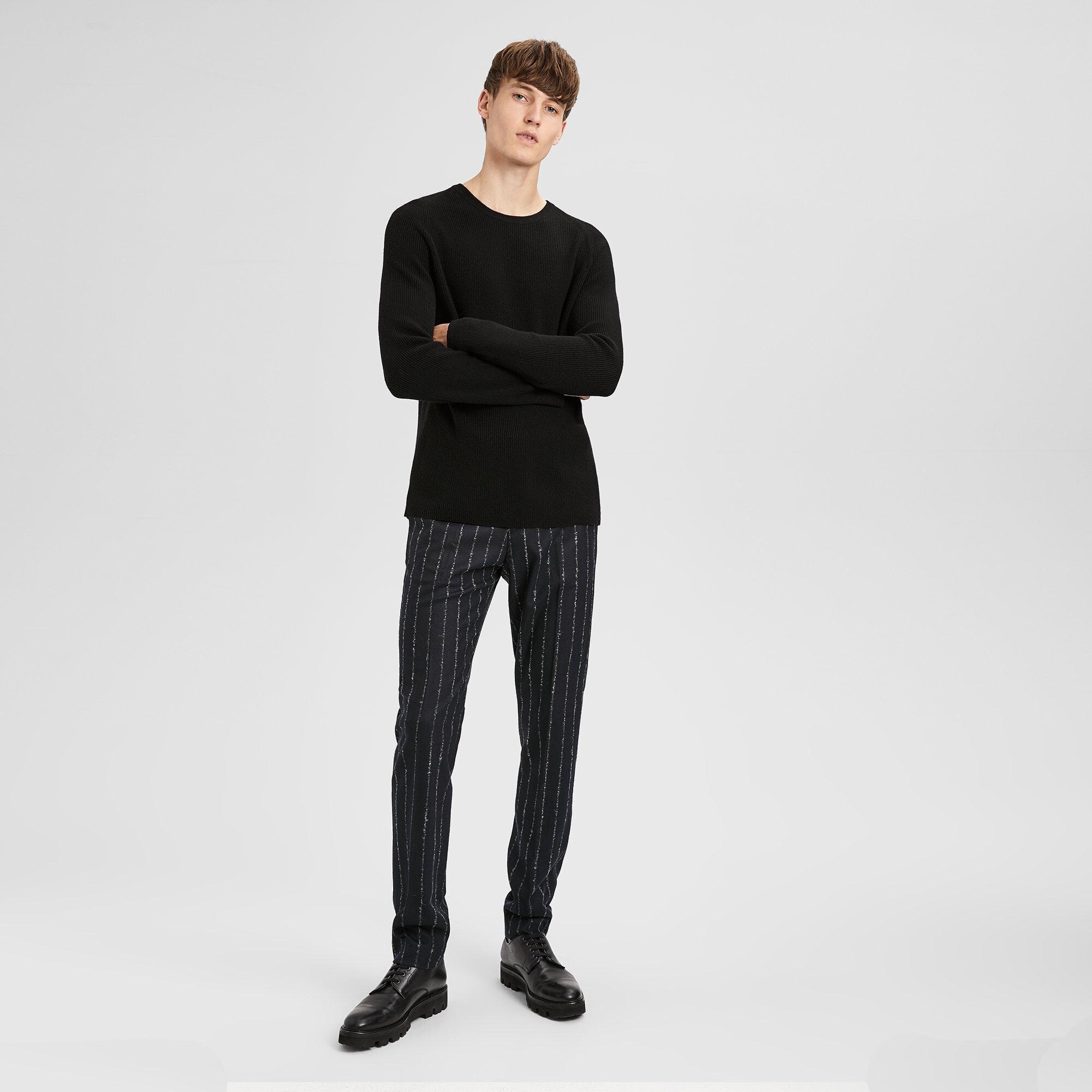 Cashmere Ribbed Raglan Sweater