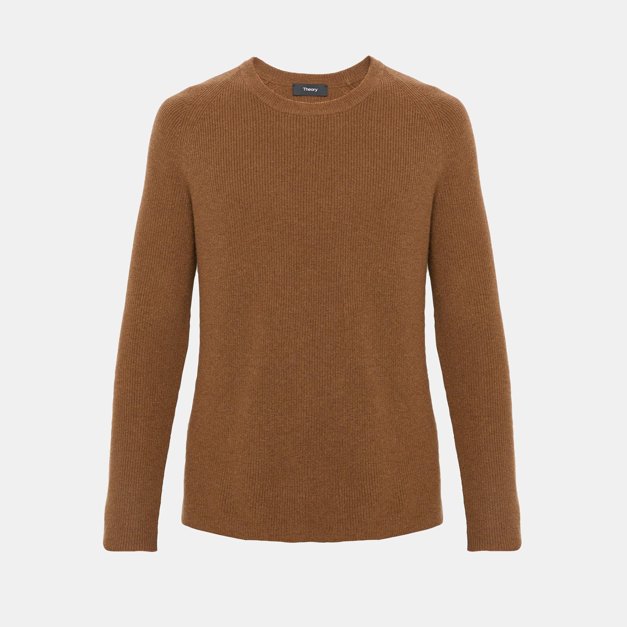 Cashmere Ribbed Raglan Sweater