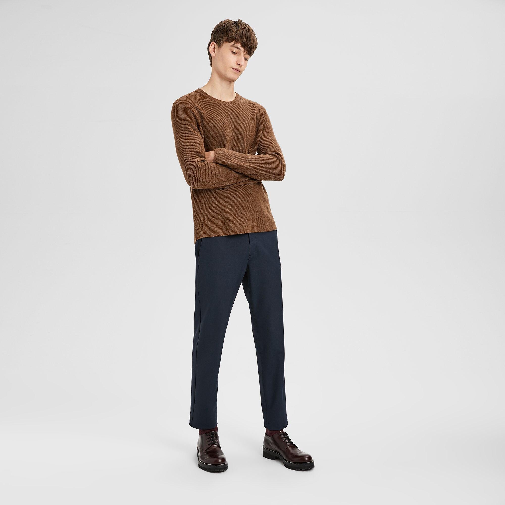 Cashmere Ribbed Raglan Sweater