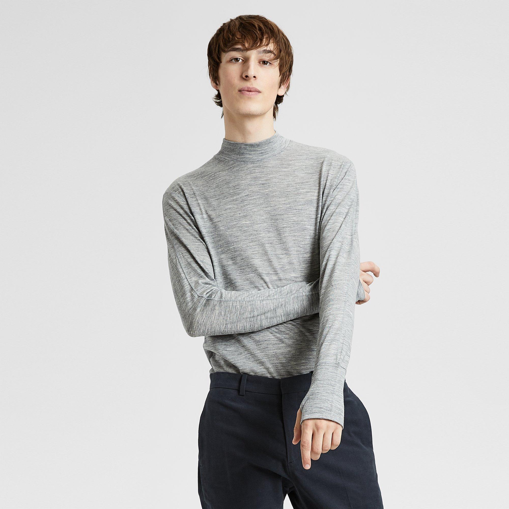 Wool Mock Thumbhole Tee