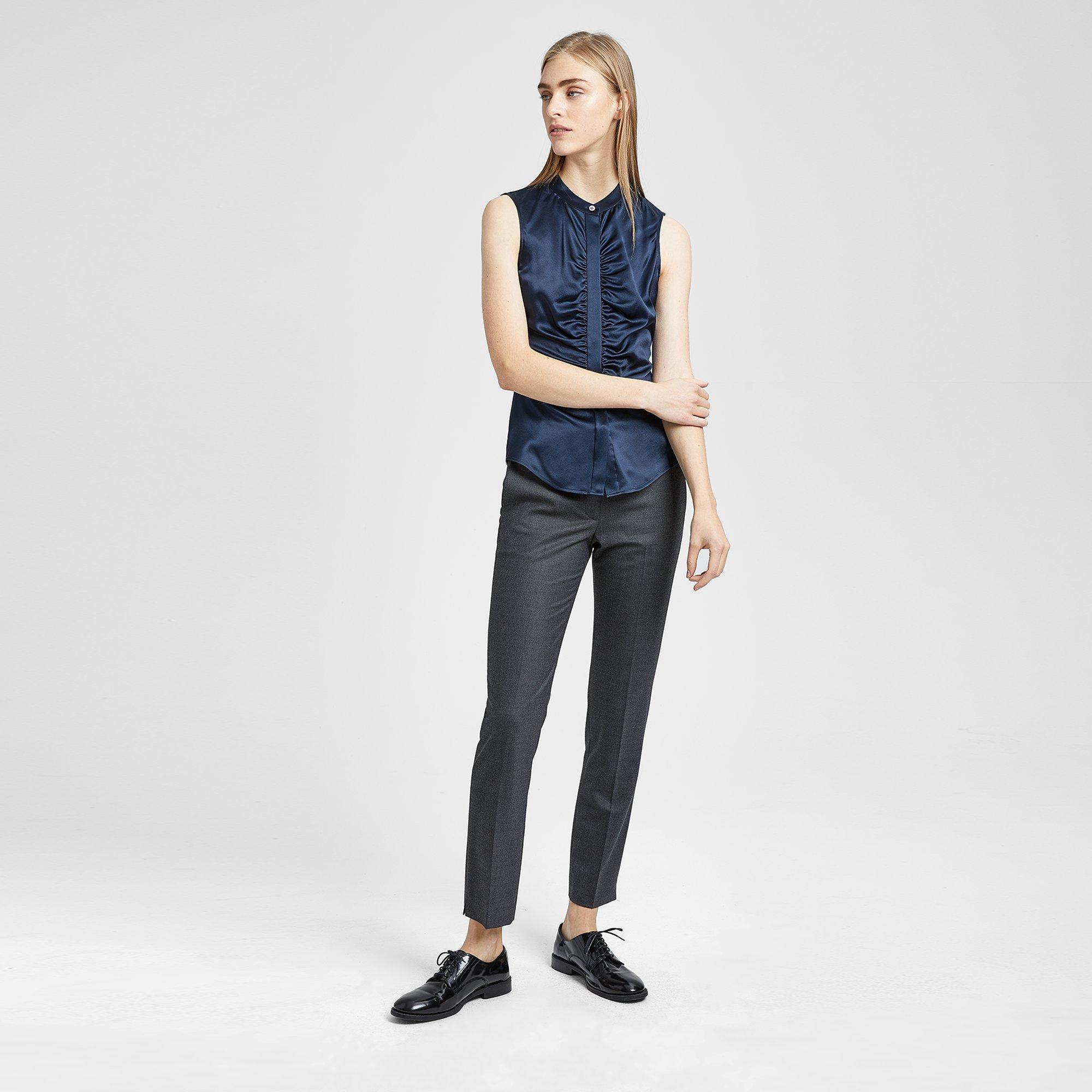 Flannel Straight Trouser
