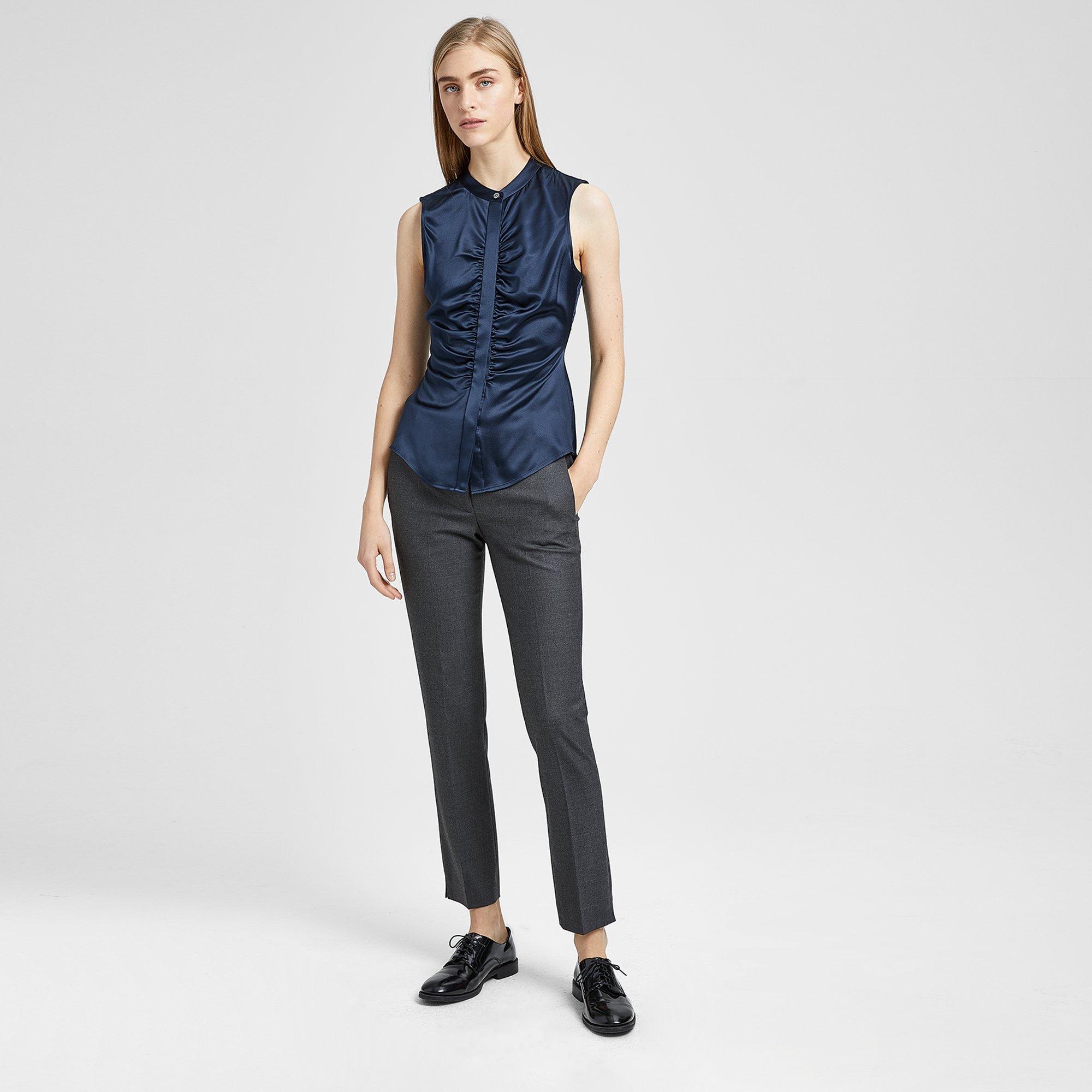 Flannel Straight Trouser
