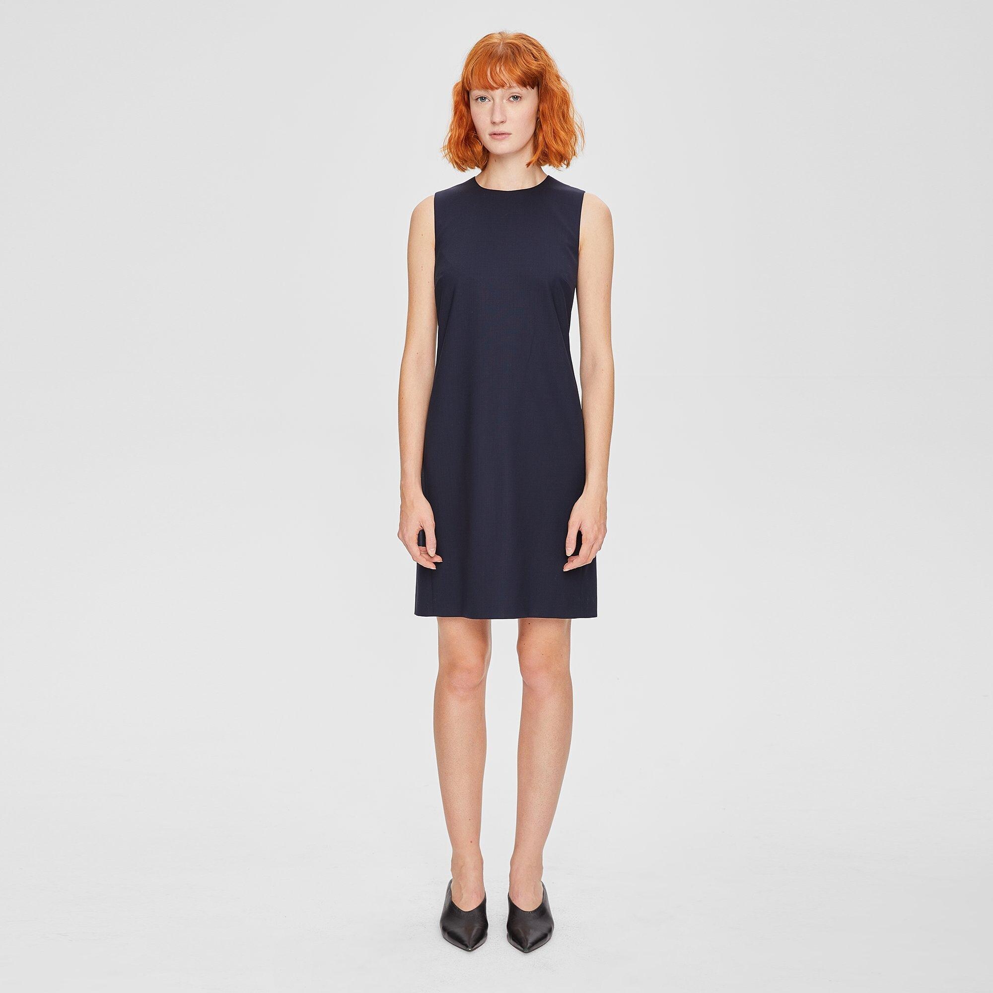 Wool Back Buckle Dress