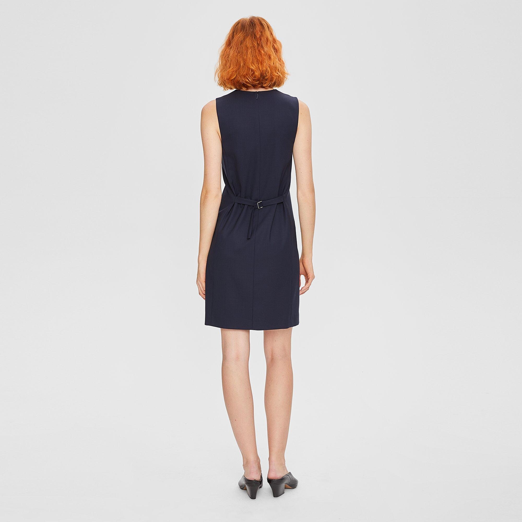 Wool Back Buckle Dress