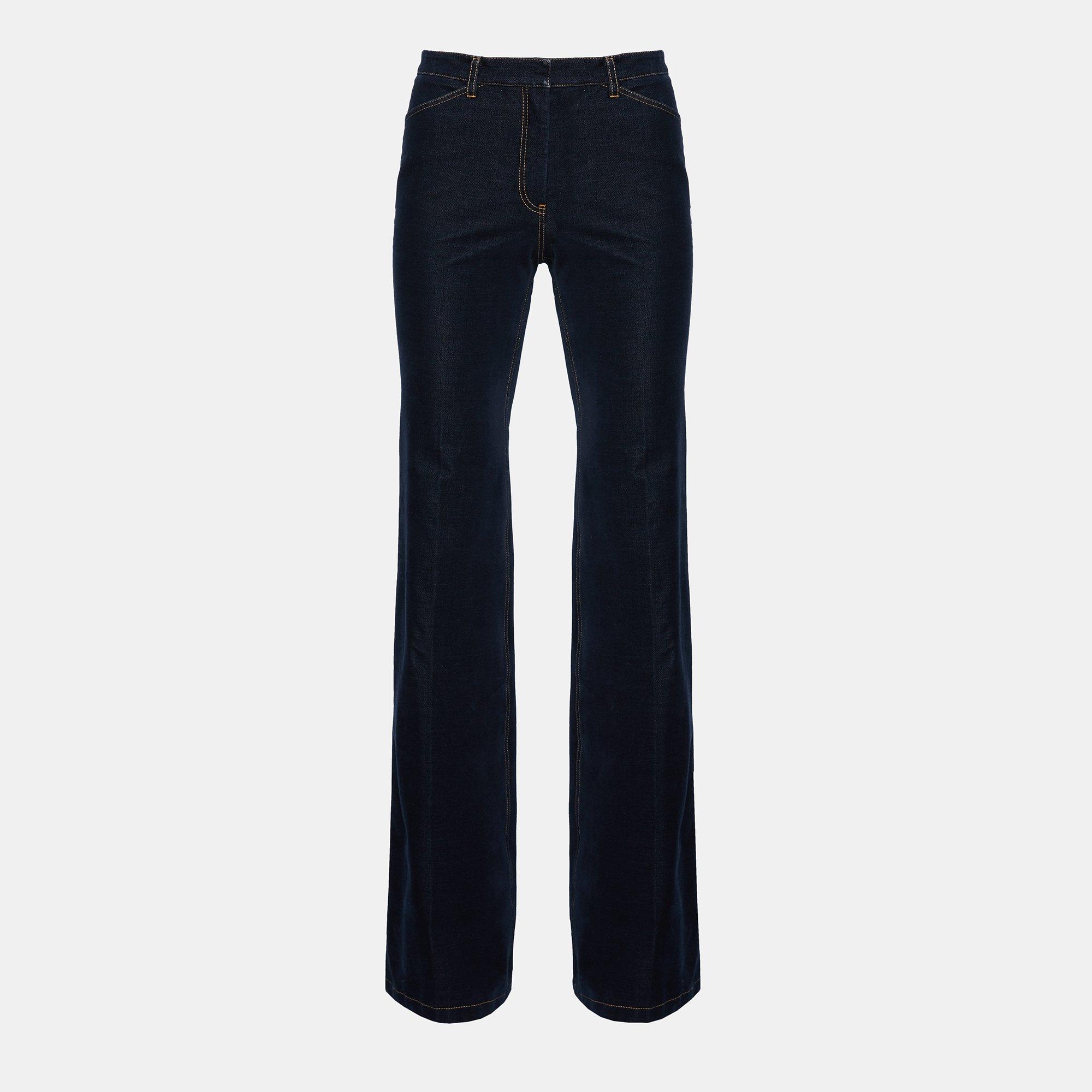 Velvet Denim Flare Pant