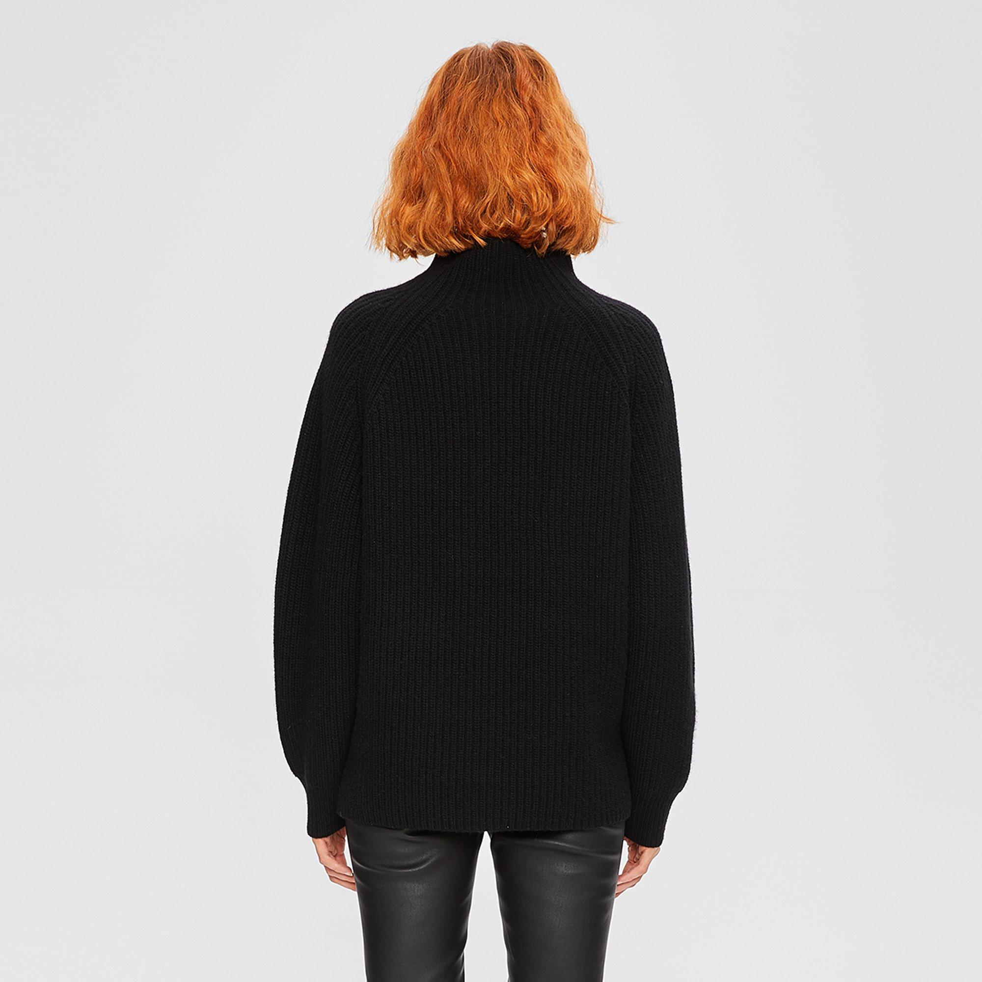Wool-Cashmere Mock Sweater