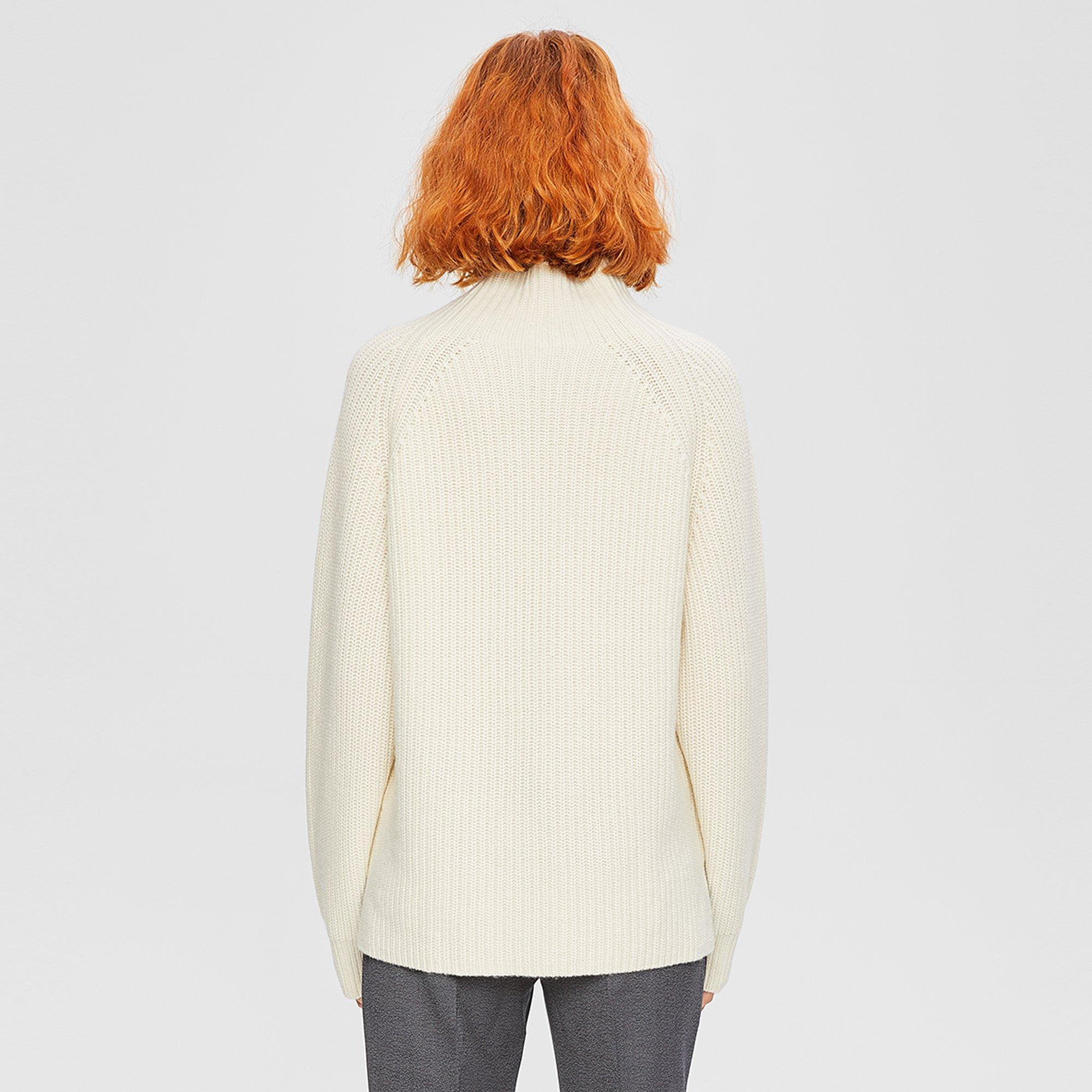 Wool-Cashmere Mock Sweater