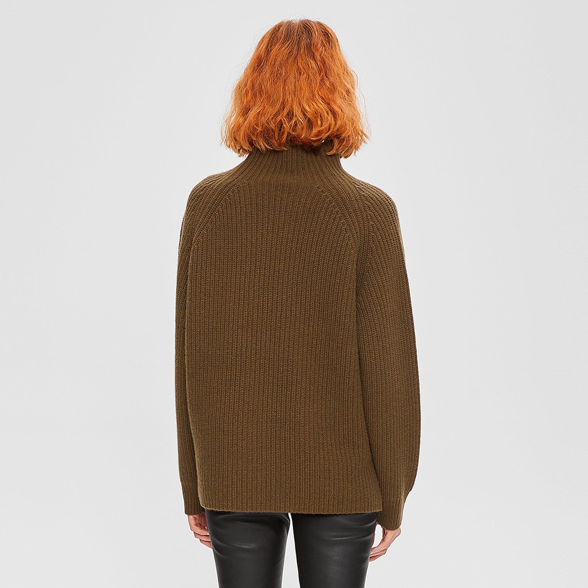 Wool-Cashmere Mock Sweater
