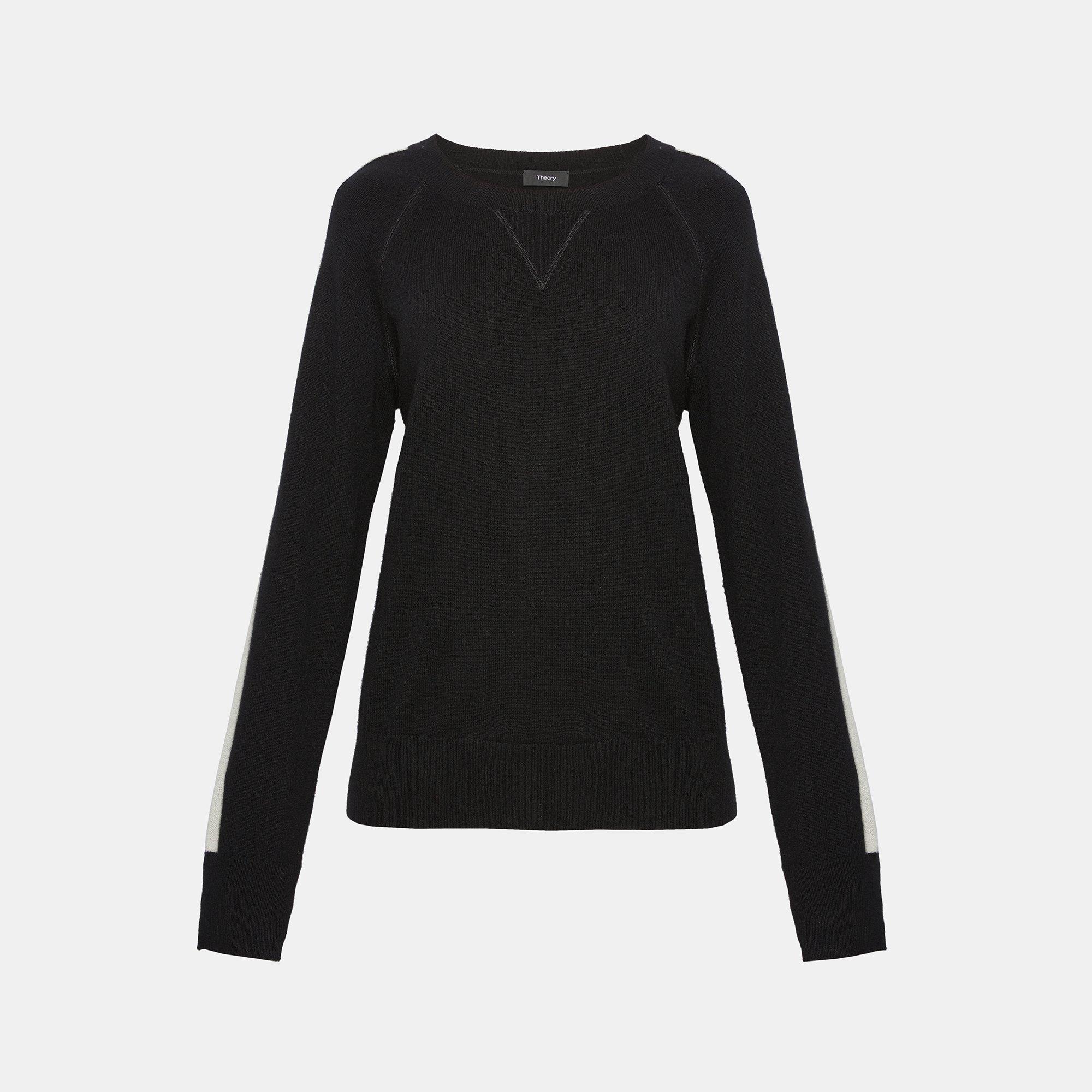 Cashmere Athletic Striped Sweater