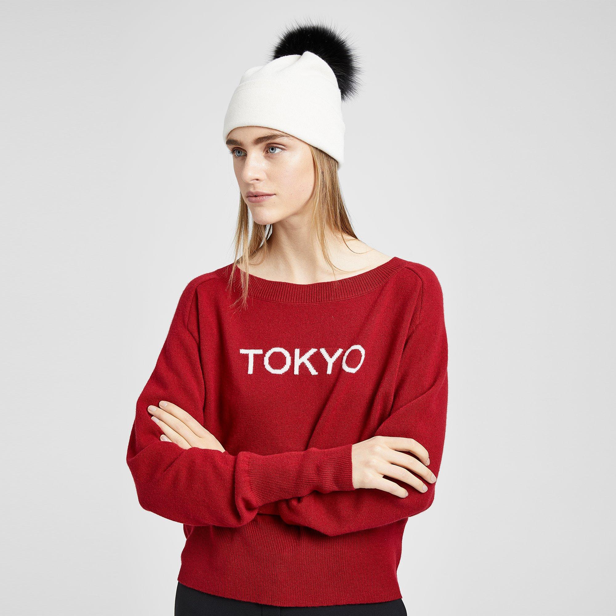 Cashmere Fur Pom Beanie