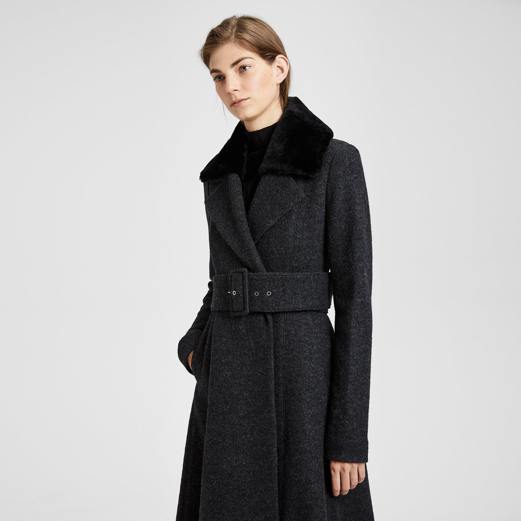 Boucle Flare Coat