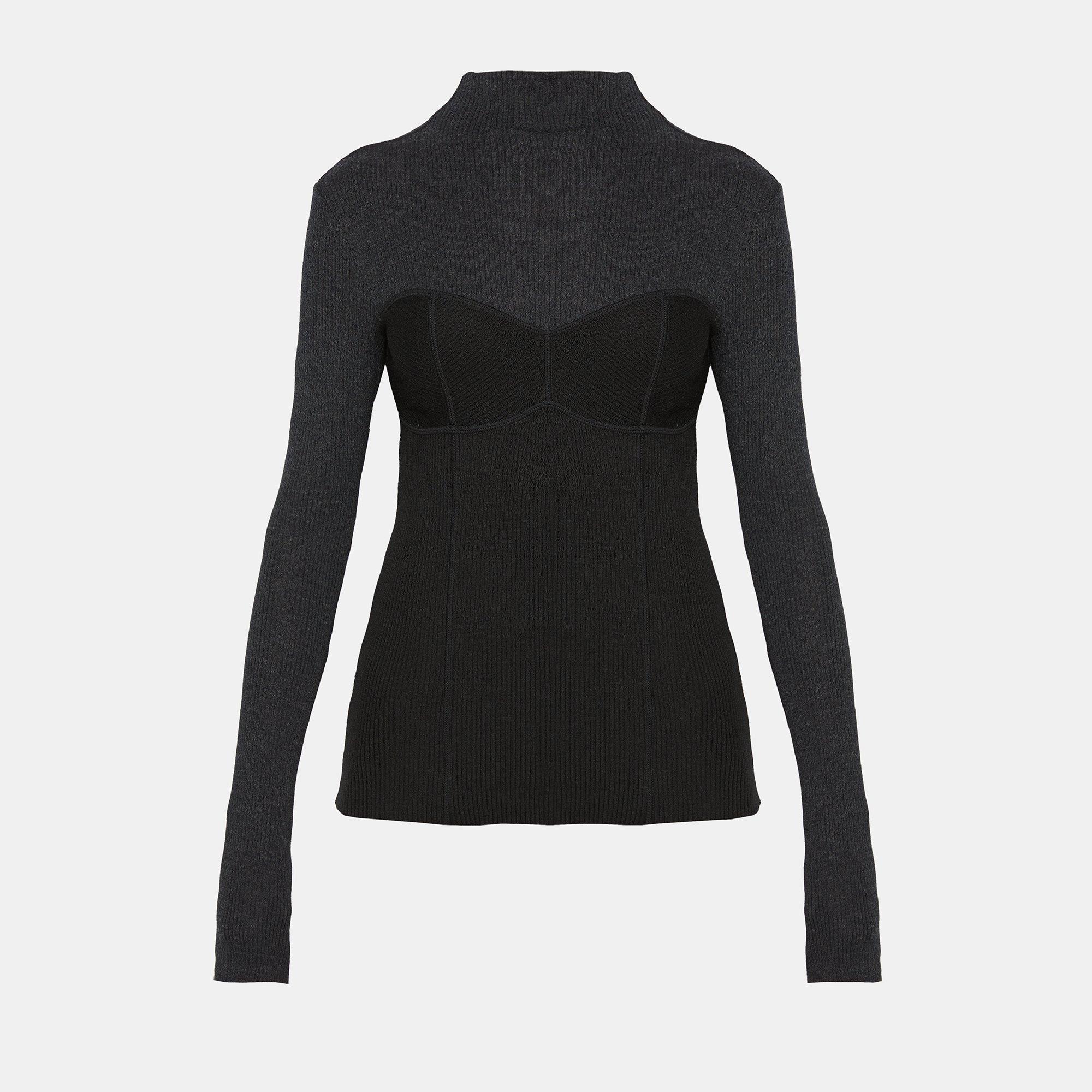 Ribbed Bustier Seam Top