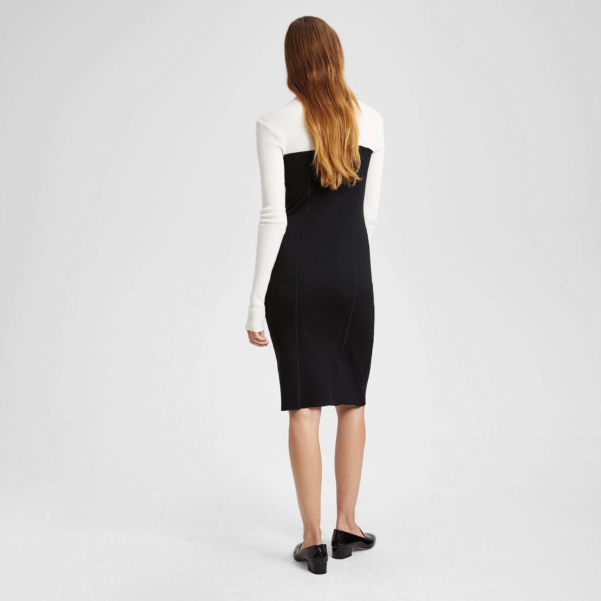Ribbed Bustier Seam Dress
