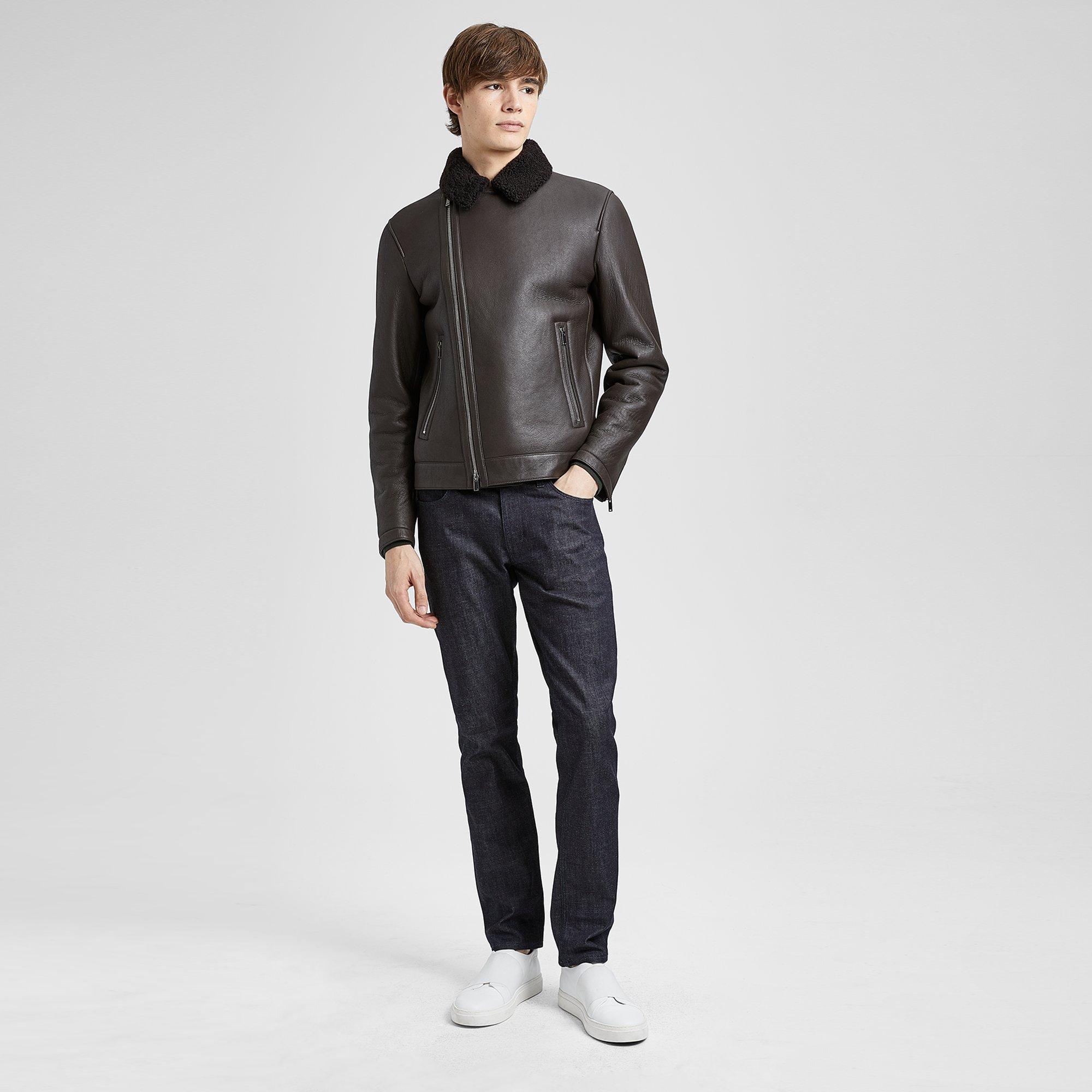 Shearling Biker Jacket