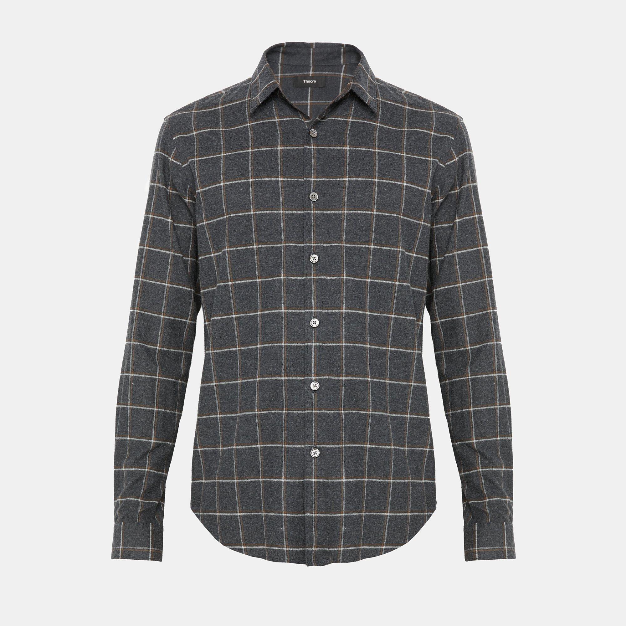 Relaxed Flannel Grid Shirt